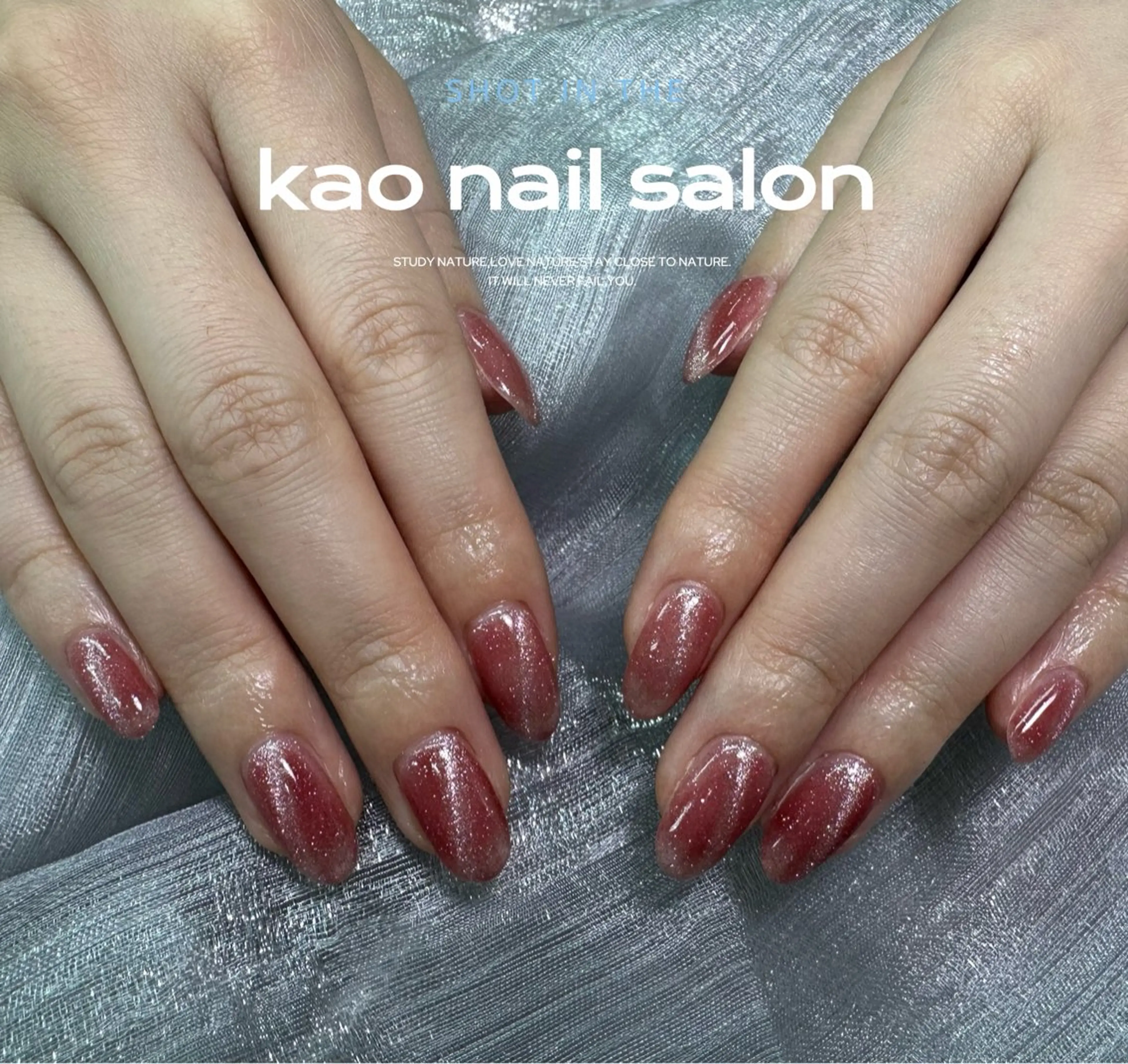 ネイル ハンドネイル kao nail マグネット/長さだしのネイルデザイン