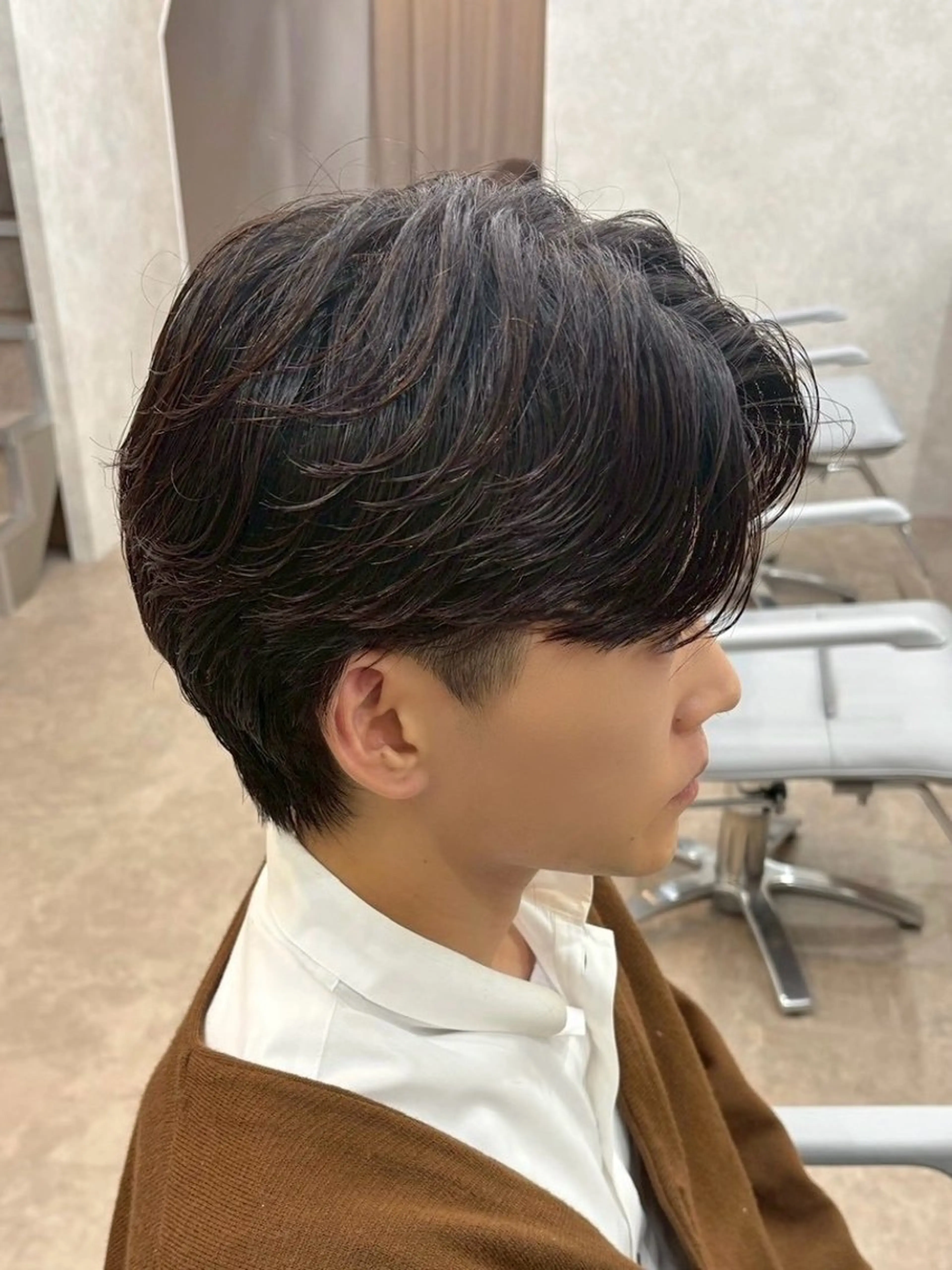 メンズ ニュアンスパーマ🌀 毛流れ🩶イザベラのヘアスタイル