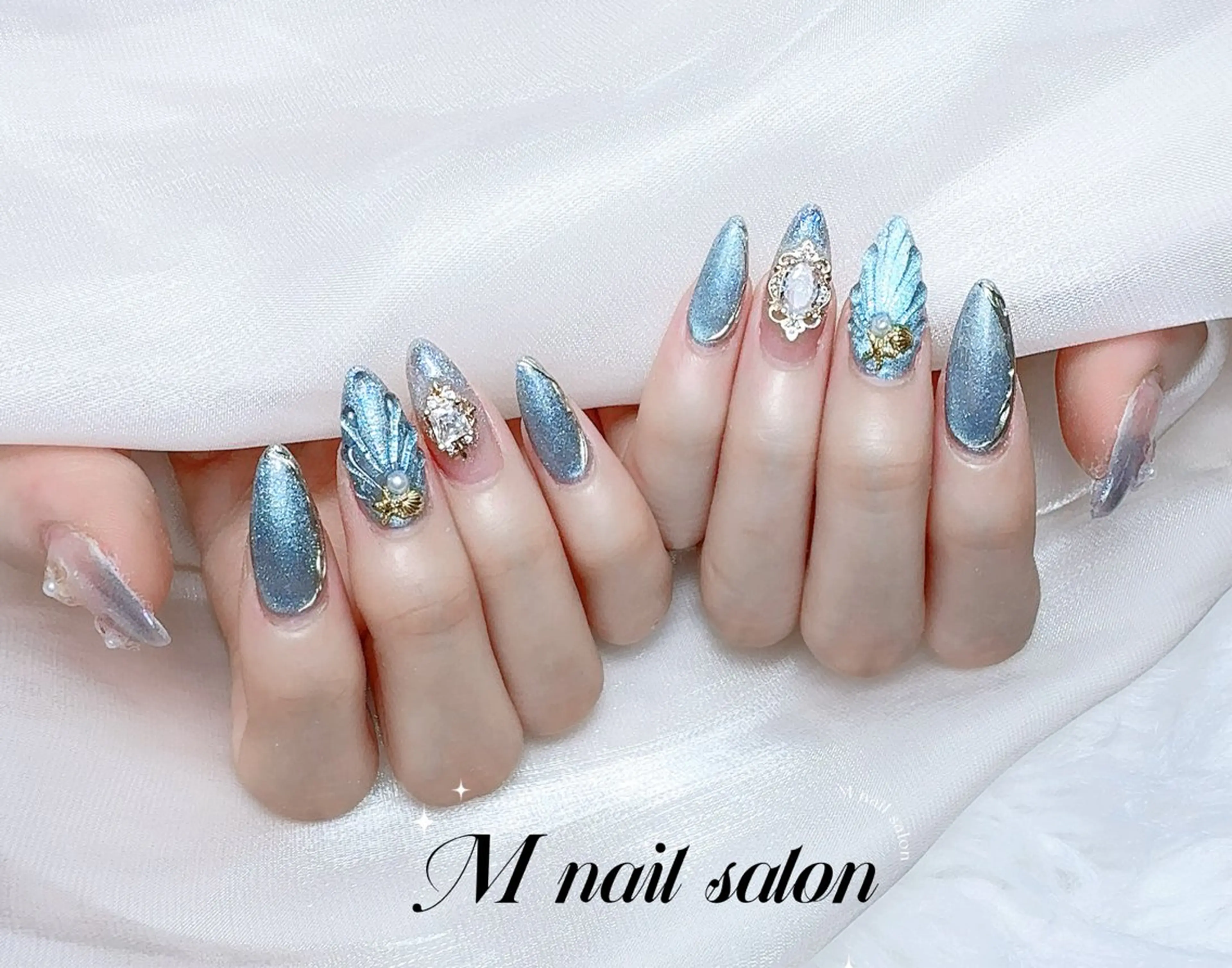 ネイル ハンドネイル M🌷nail 長さだし専門店のネイルデザイン