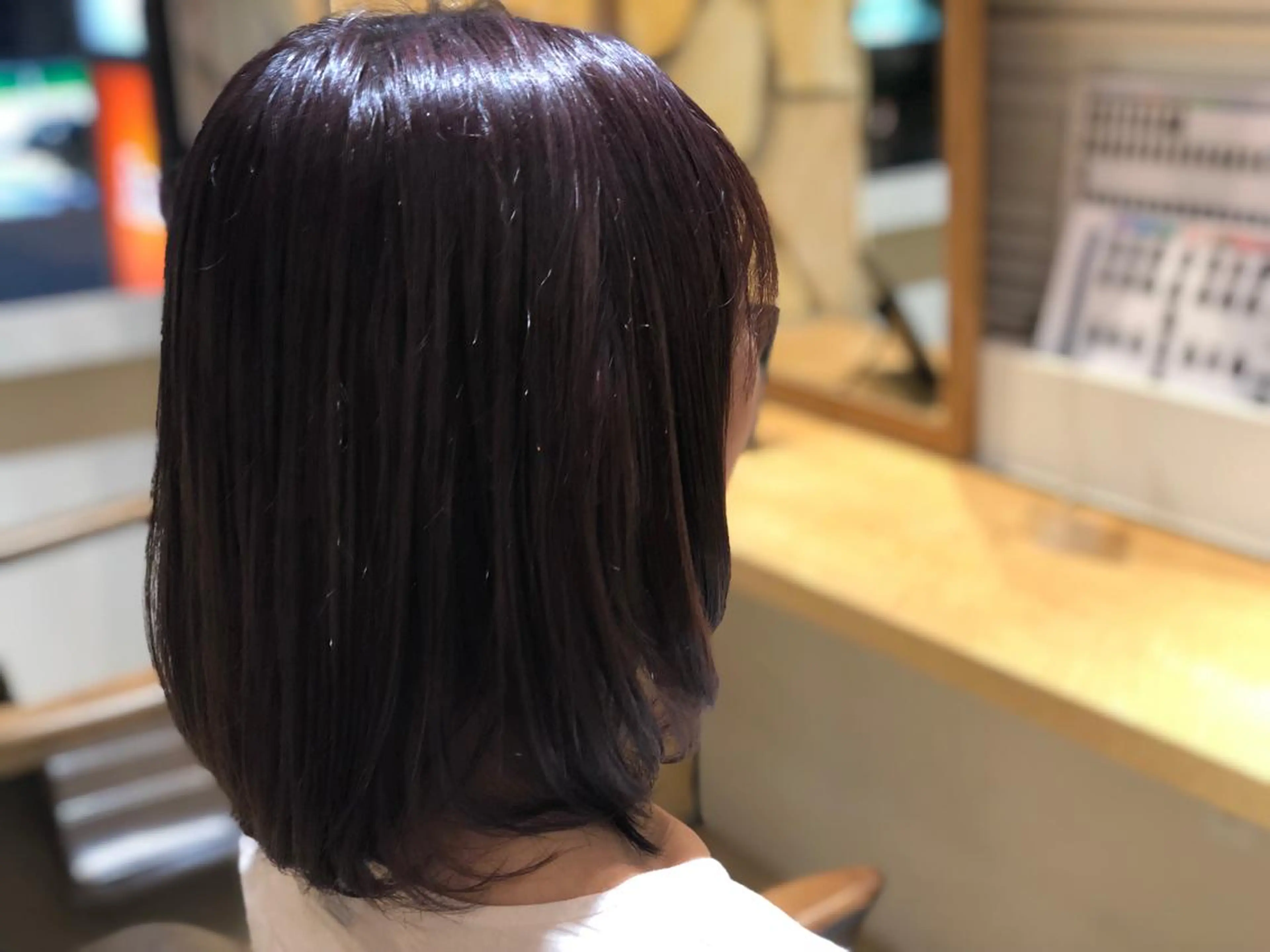 ミディアム カラー kawabe maikoのヘアスタイル