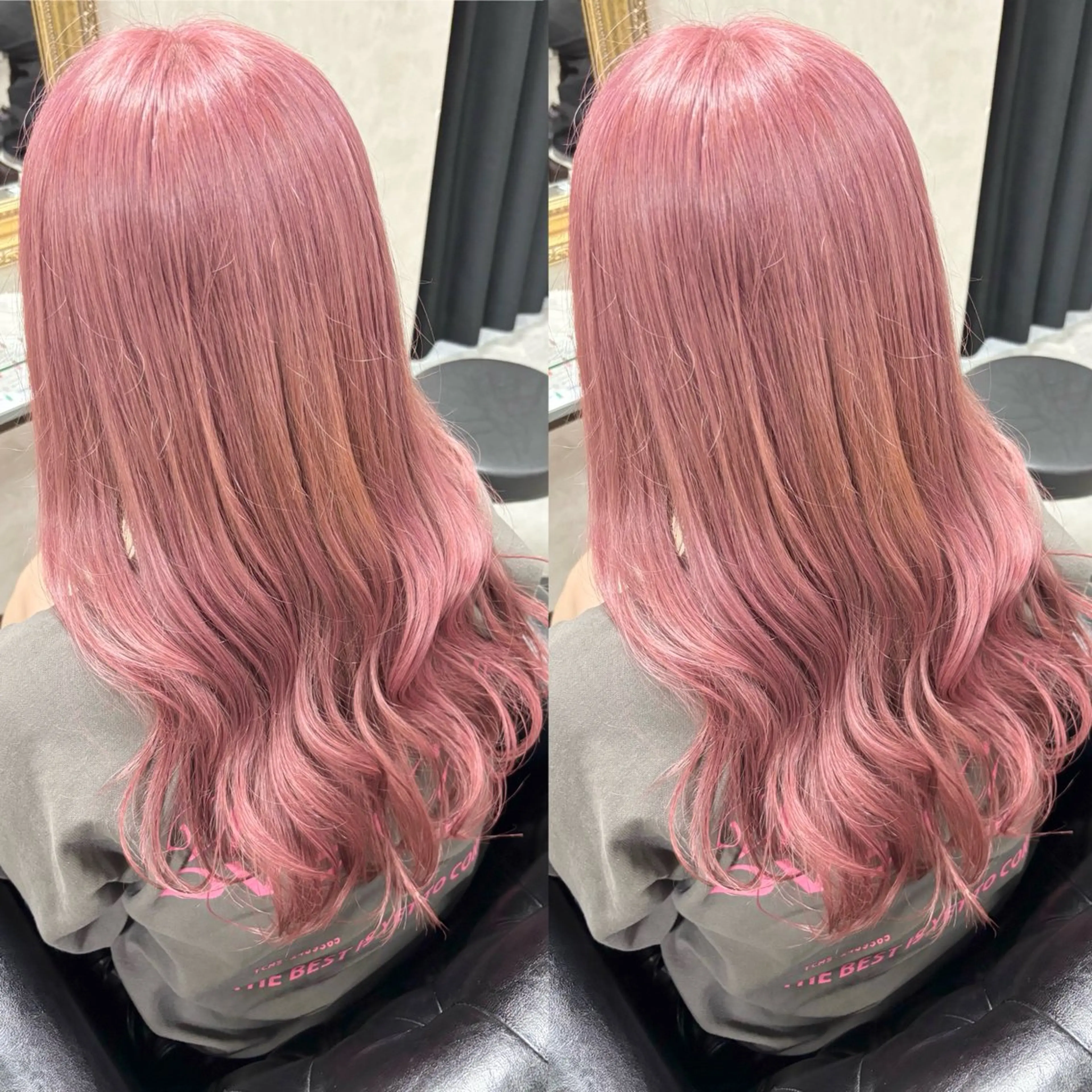 ロング カラー ベージュカラー ブリーチ ピンクカラー ピンクベージュ ホワイトピンク ヘアカラー 💎色落ち綺麗に白肌 ラベンダー💎りんのヘアスタイル