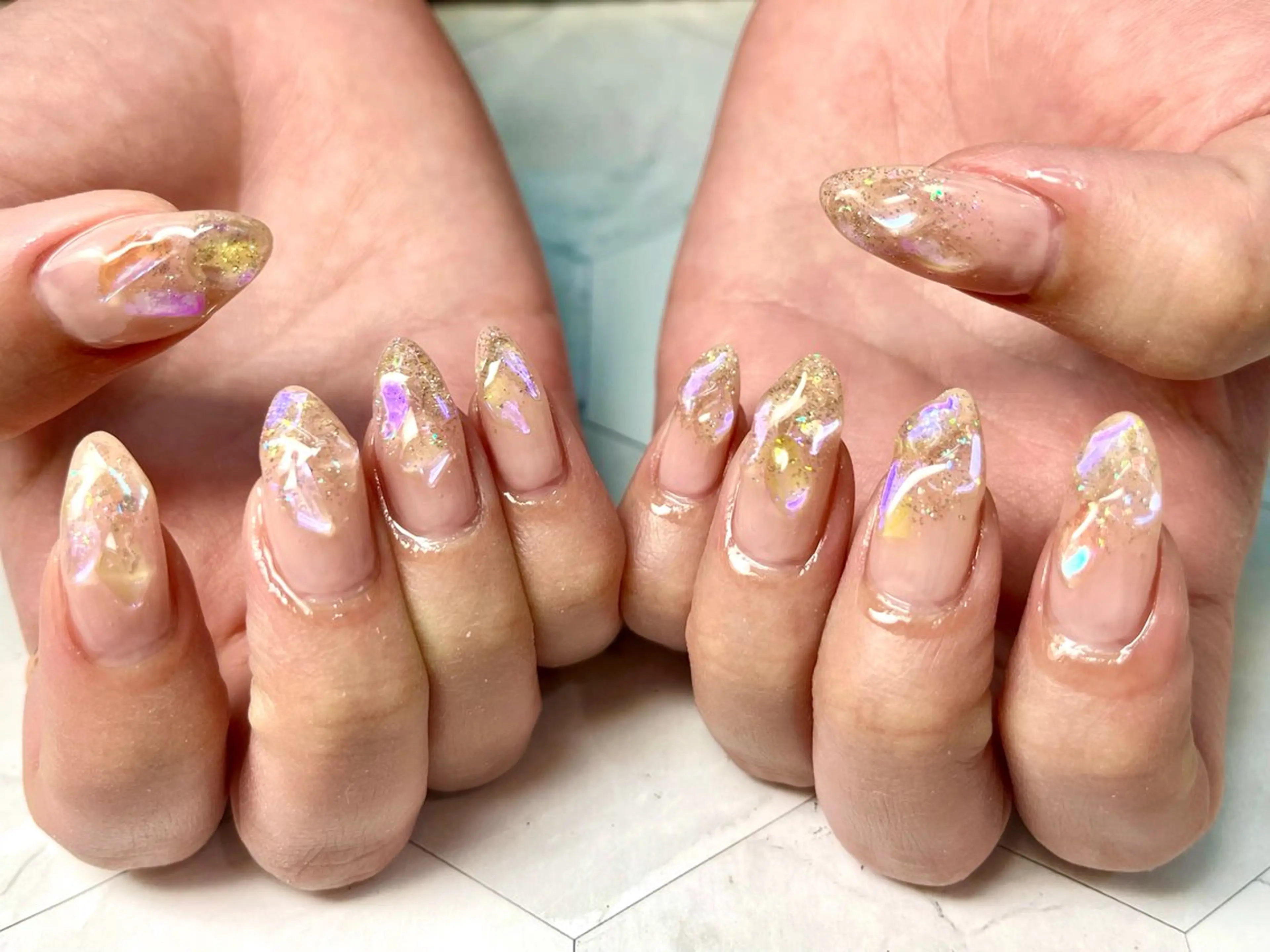 ネイル Queennail 北堀江megumiのネイルデザイン