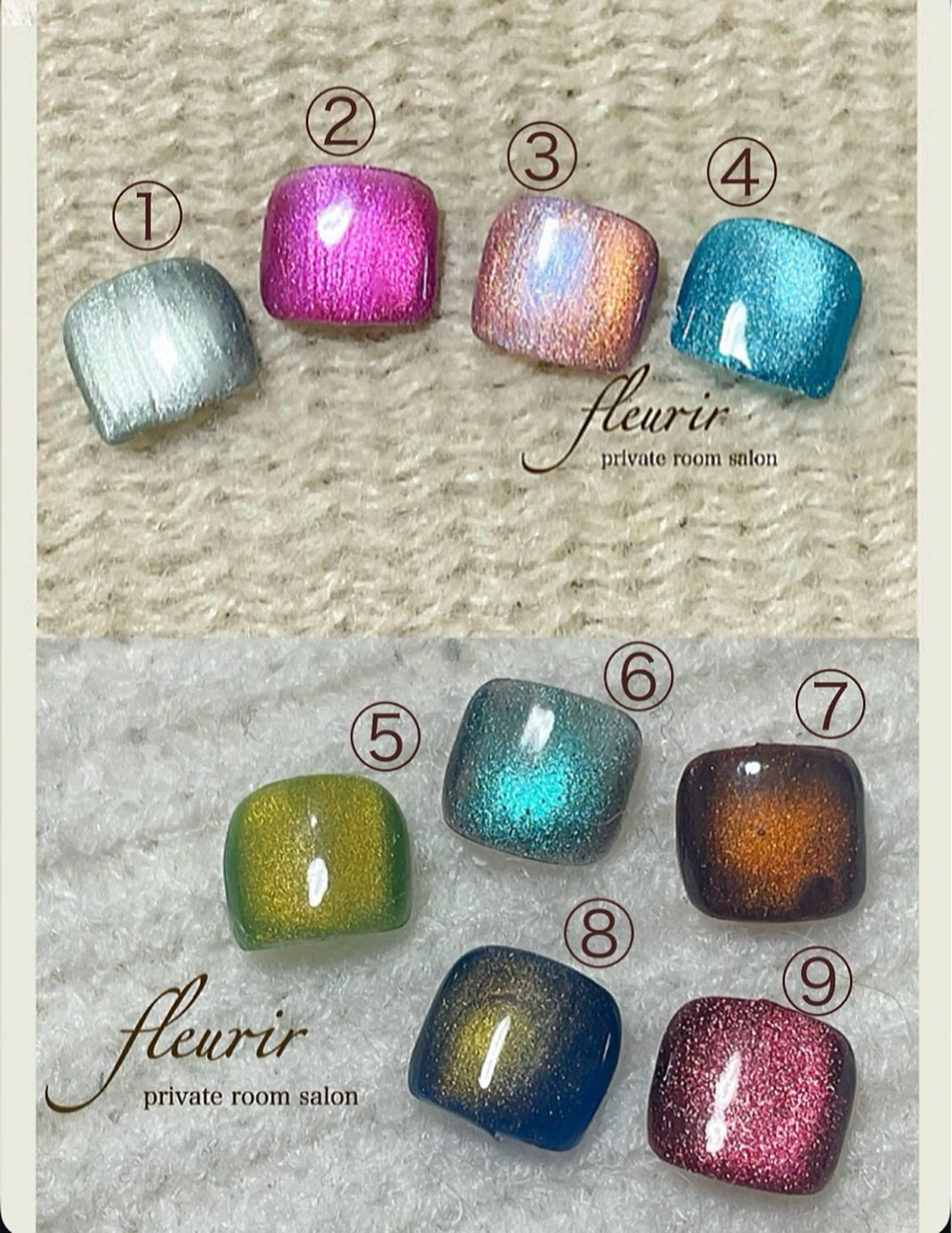 【フット🐾マグネットワンカラー:オフ別途追加】9色から1色選択可能。華やかな春夏の新色！ メニュー詳細を確認願います。の写真