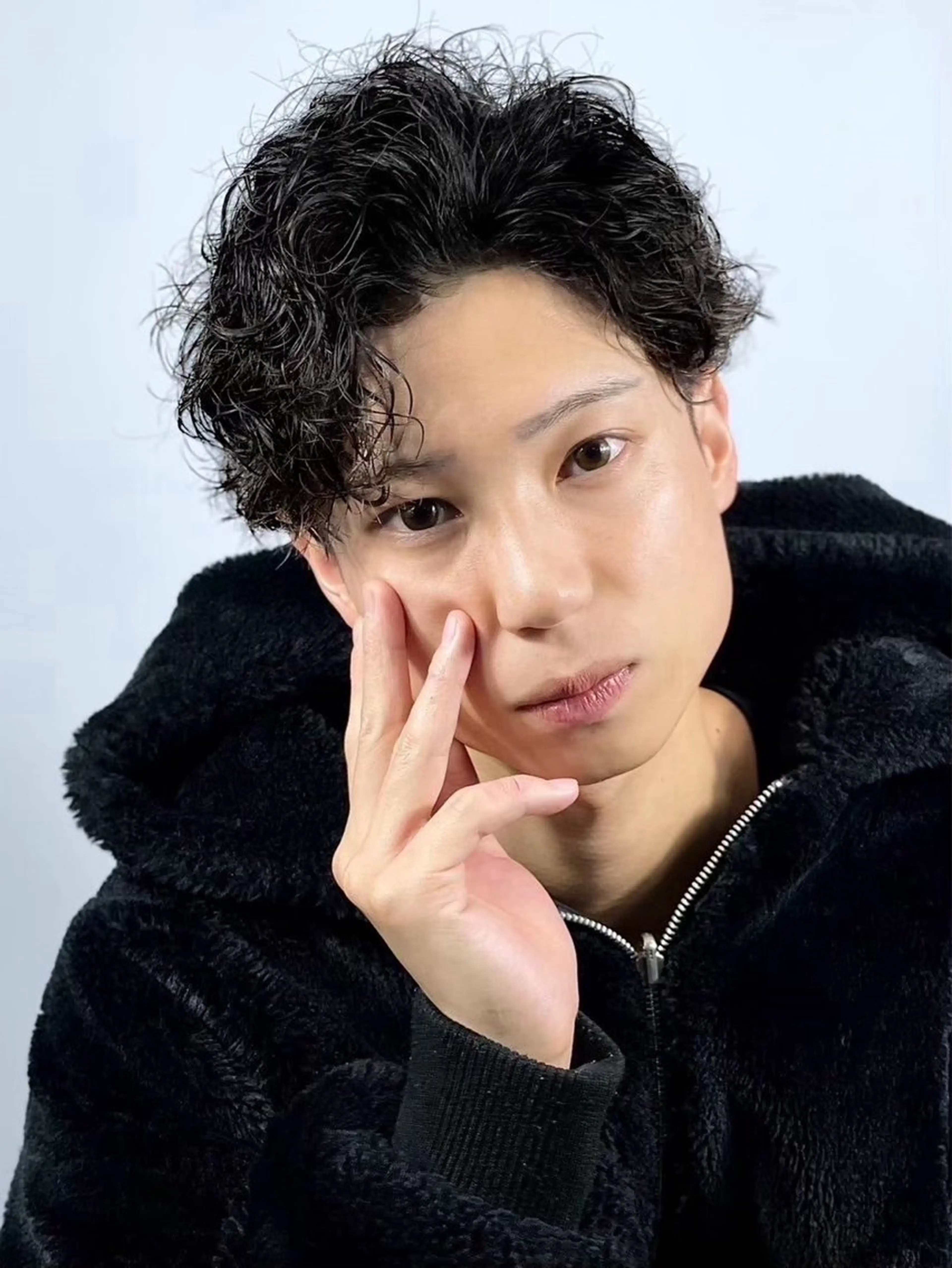 ミディアム カット パーマ プレミアムバーバー新宿店所属・⚡️メンズ特化⚡️ 倉林 隼大のヘアスタイル