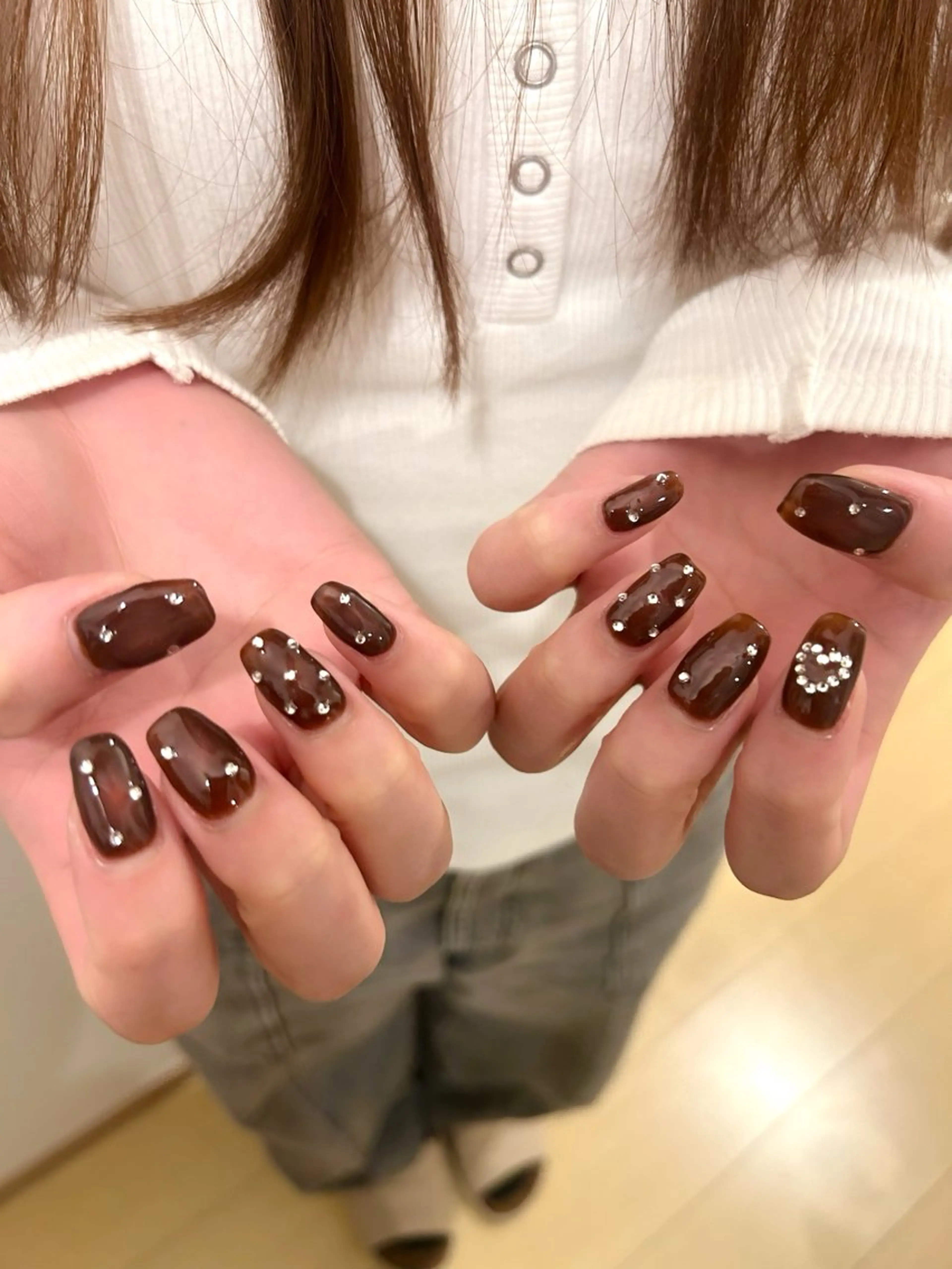 ロング ハンドネイル yumi 溝の口nailのネイルデザイン