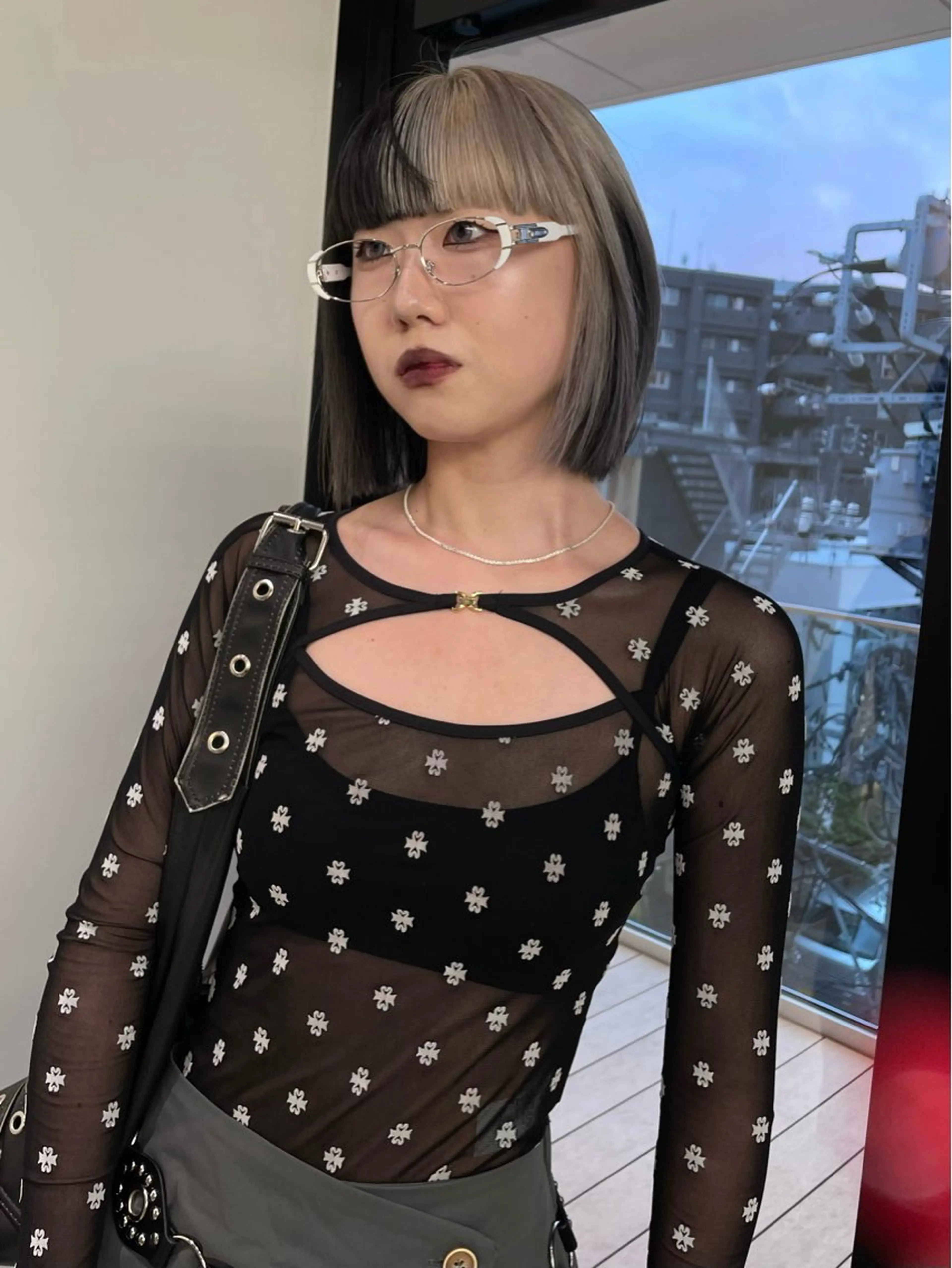 カラー ブリーチ ダブルカラー stén/kana /中明度カラーのヘアスタイル