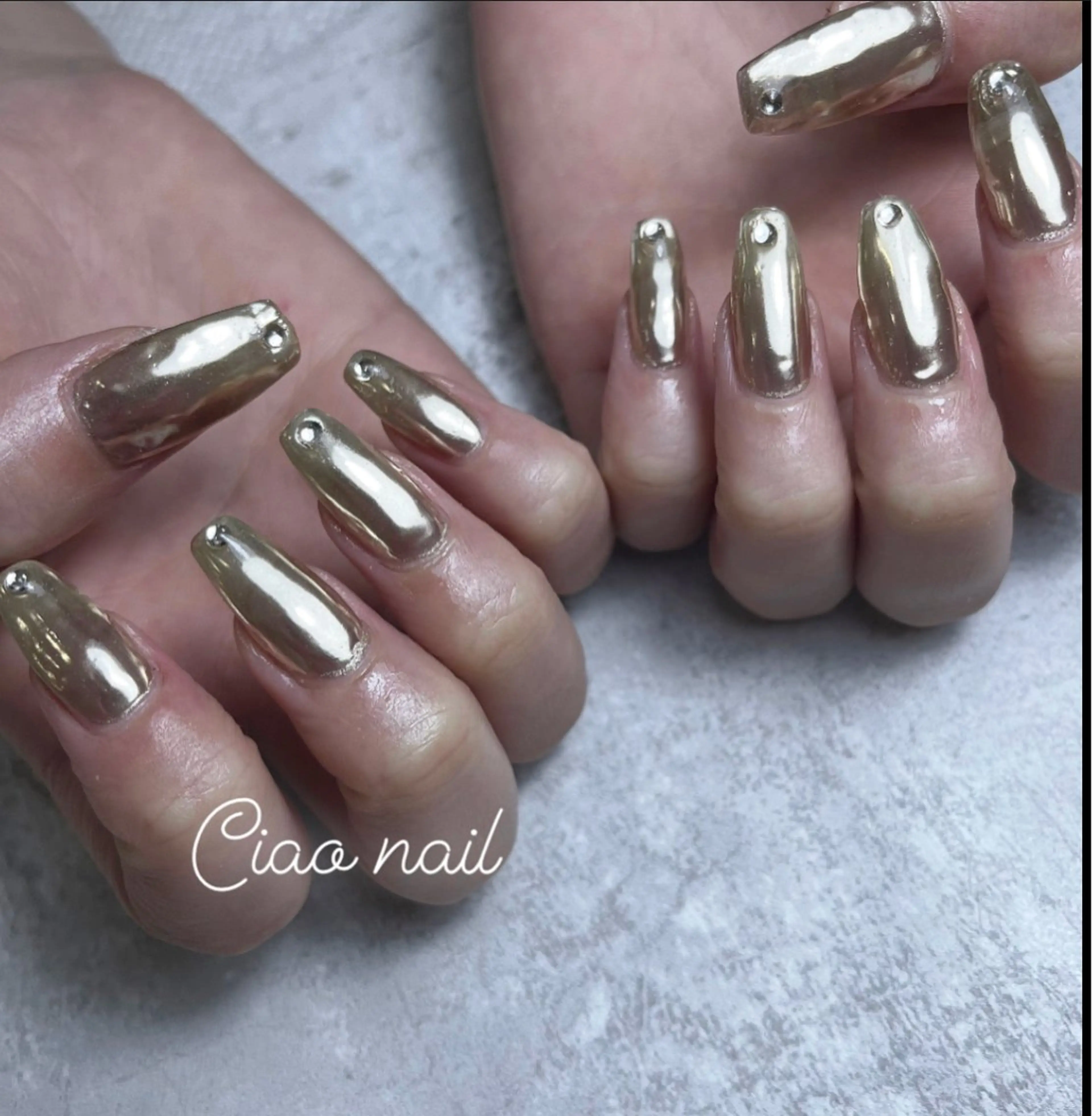 ネイル ミラーネイル #Amin所属・#Amin nail salonのネイルデザイン