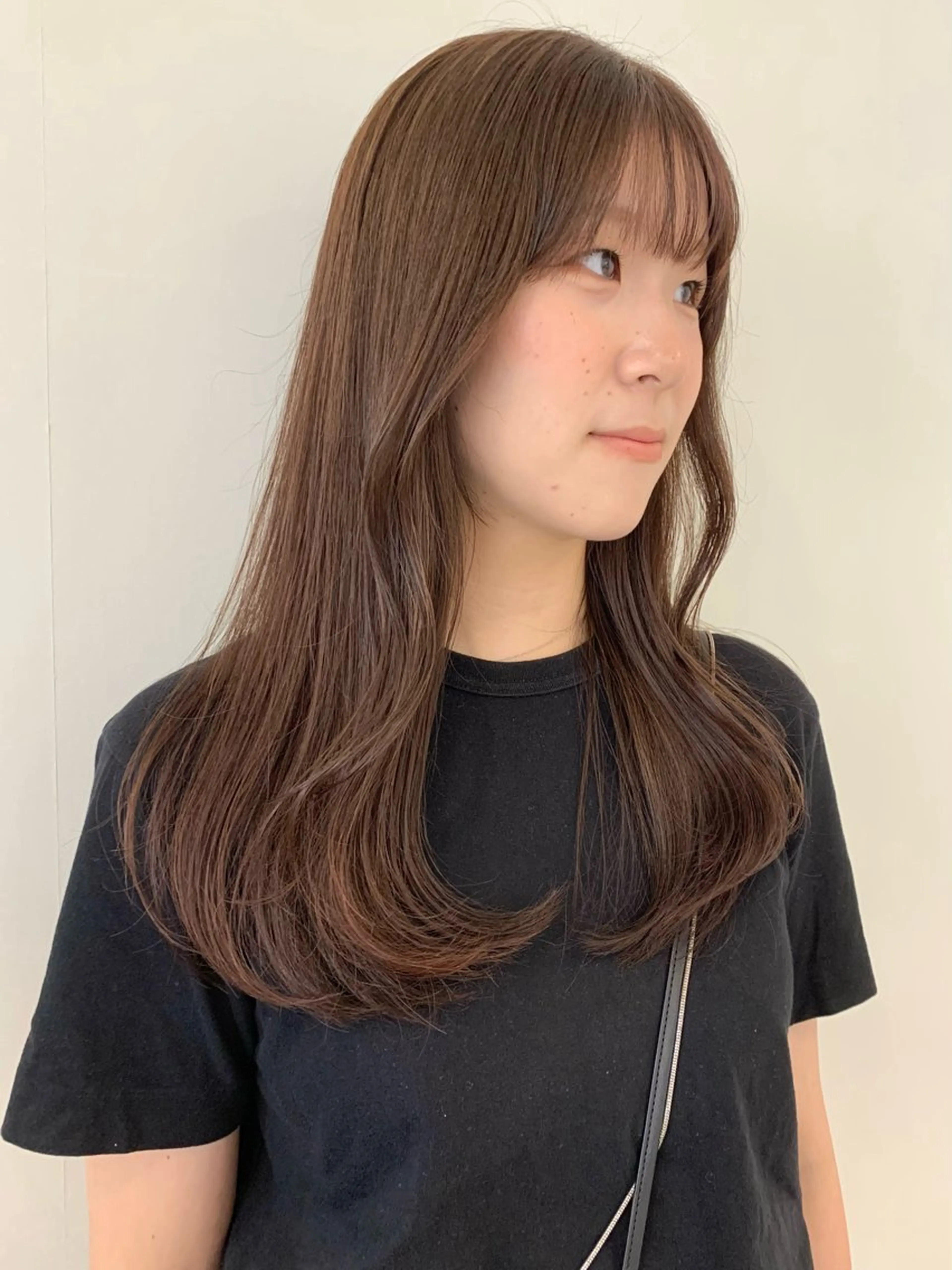 ロング カラー カット ヘアカラー トリートメント moeka レイヤー /艶カラー/韓国のヘアスタイル