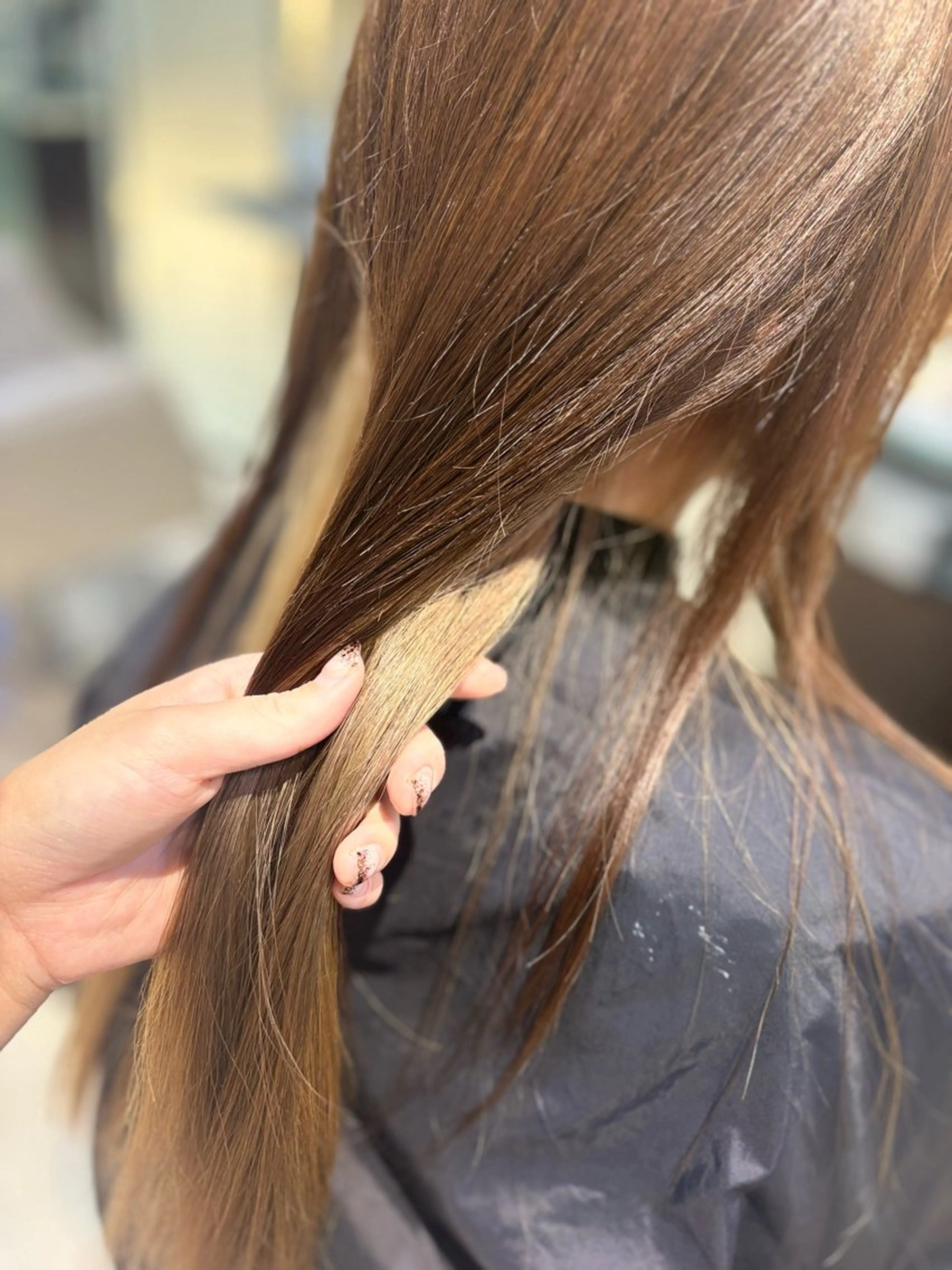 ロング ヘアカラー トリートメント JEAN CLAUDE BIGUINE 横浜ベイクォーター店所属・Koharu 髪質改善カラーのヘアスタイル