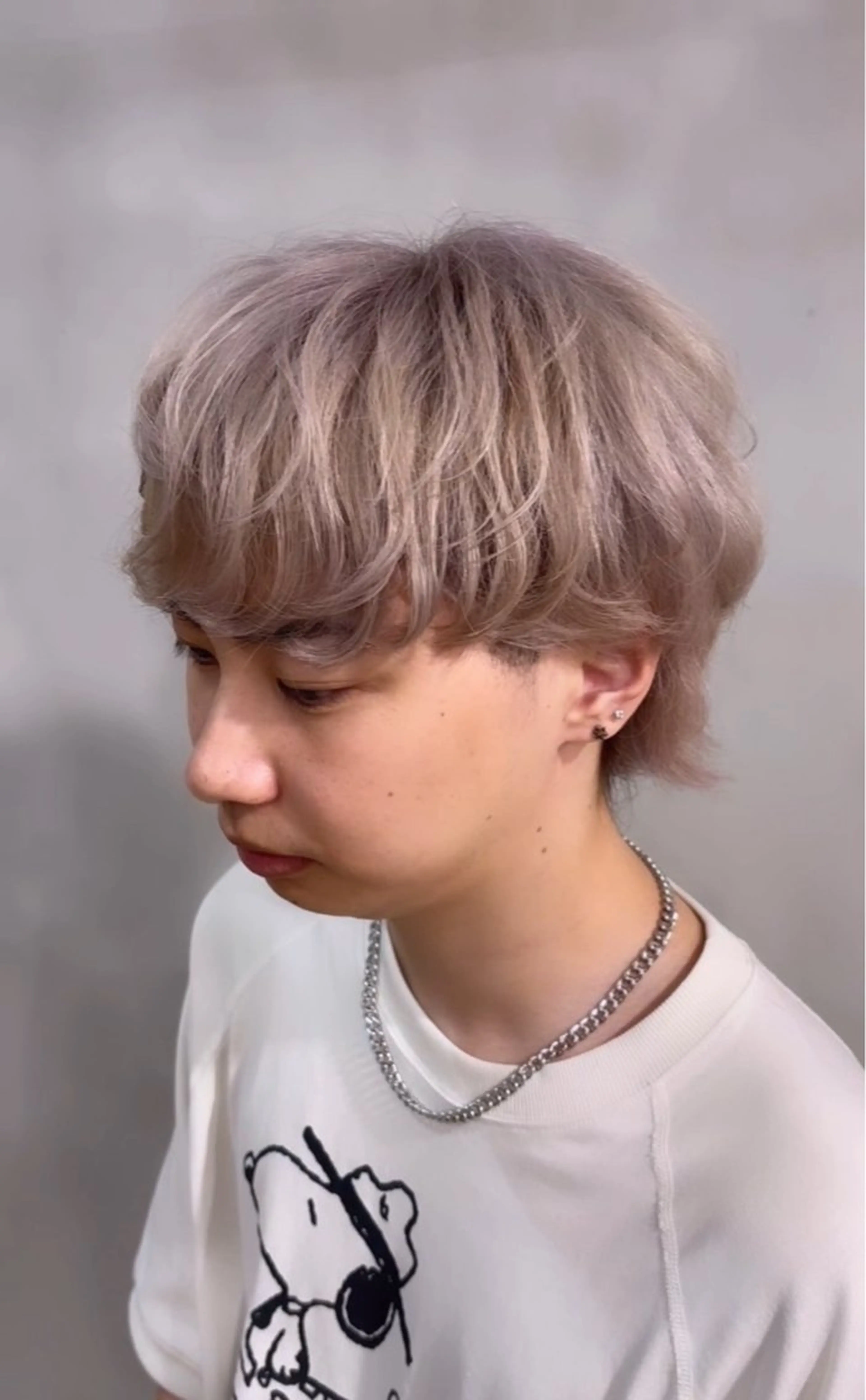 ショート カラー メンズ ヘアカラー そうや🐺ブリーチ/ デザインカラーのヘアスタイル