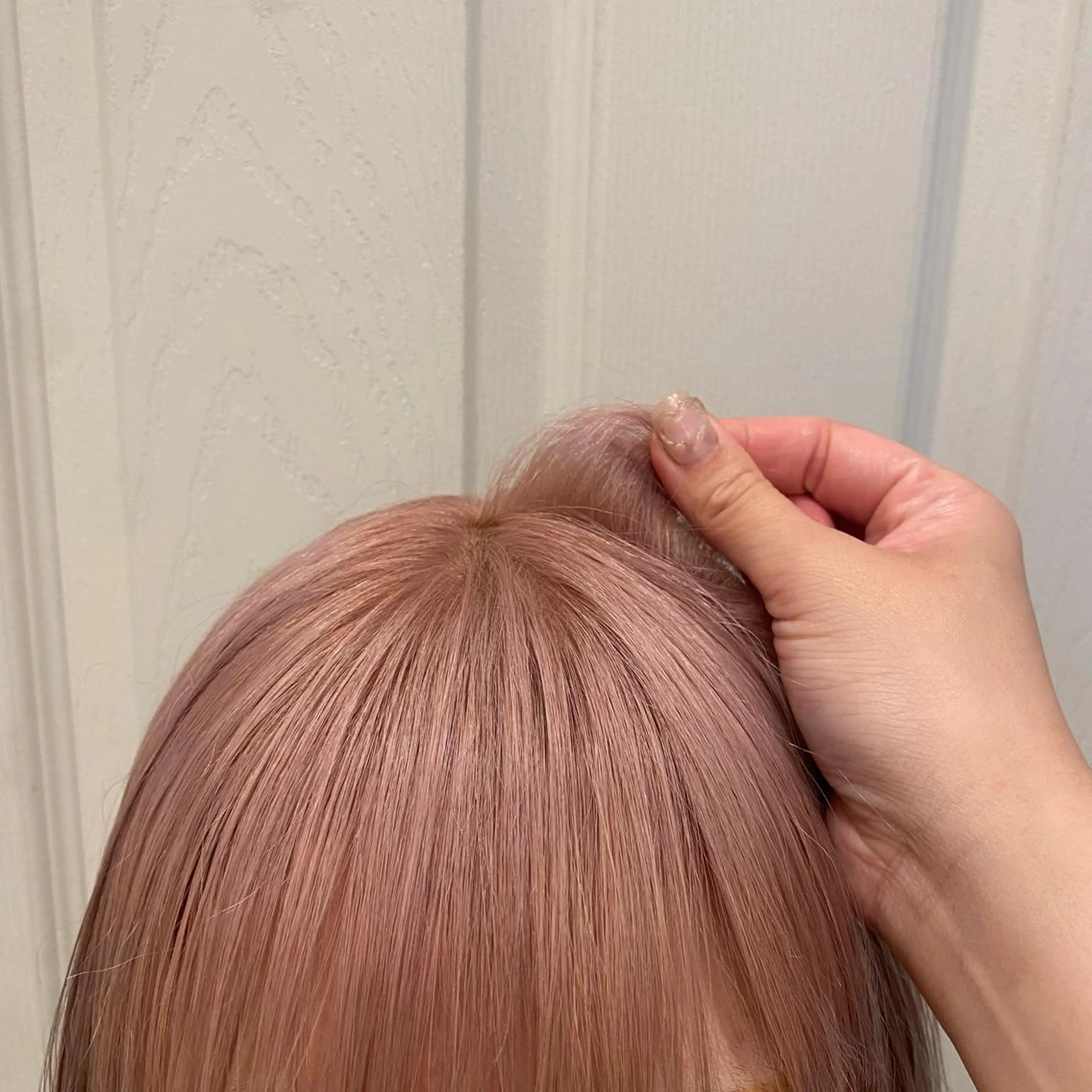 ミディアム カラー ブリーチ ピンクカラー カット ヘアカラー トリートメント Zina 梅田店 レイヤー/Miyuのヘアスタイル