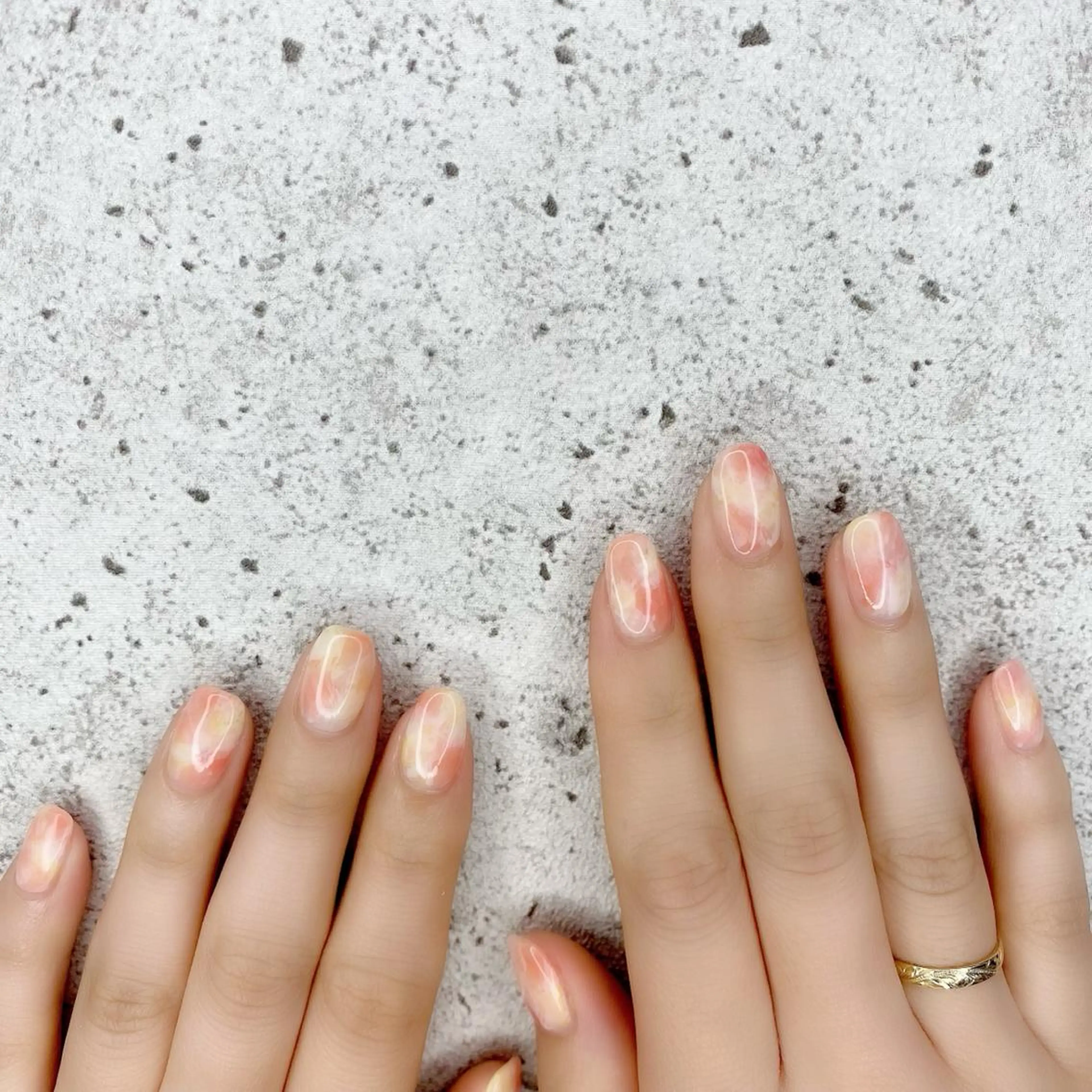 ミディアム カラー パーマ ヘアアレンジ メンズ キッズ ネイル マツエク・マツパ アイブロウ 眉カラー 入学式 卒業式のヘアスタイル 入学式 卒業式 ハンドネイル Salon Ｋのネイルデザイン