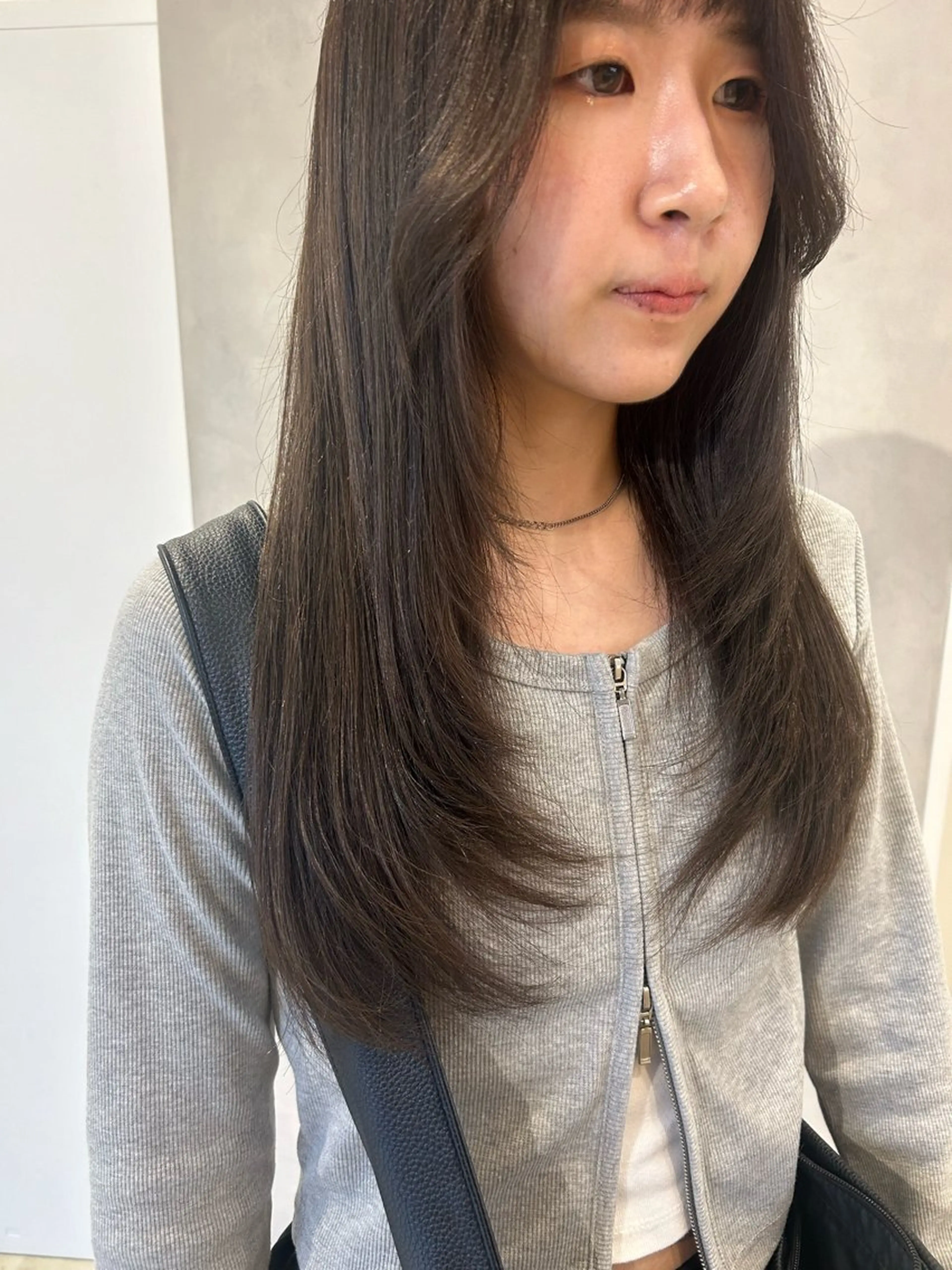 ロング カラー 透明感カラー レイヤーカット カット ヘアカラー トリートメント ピンク/ベージュ /似合わせ/田島百華のヘアスタイル