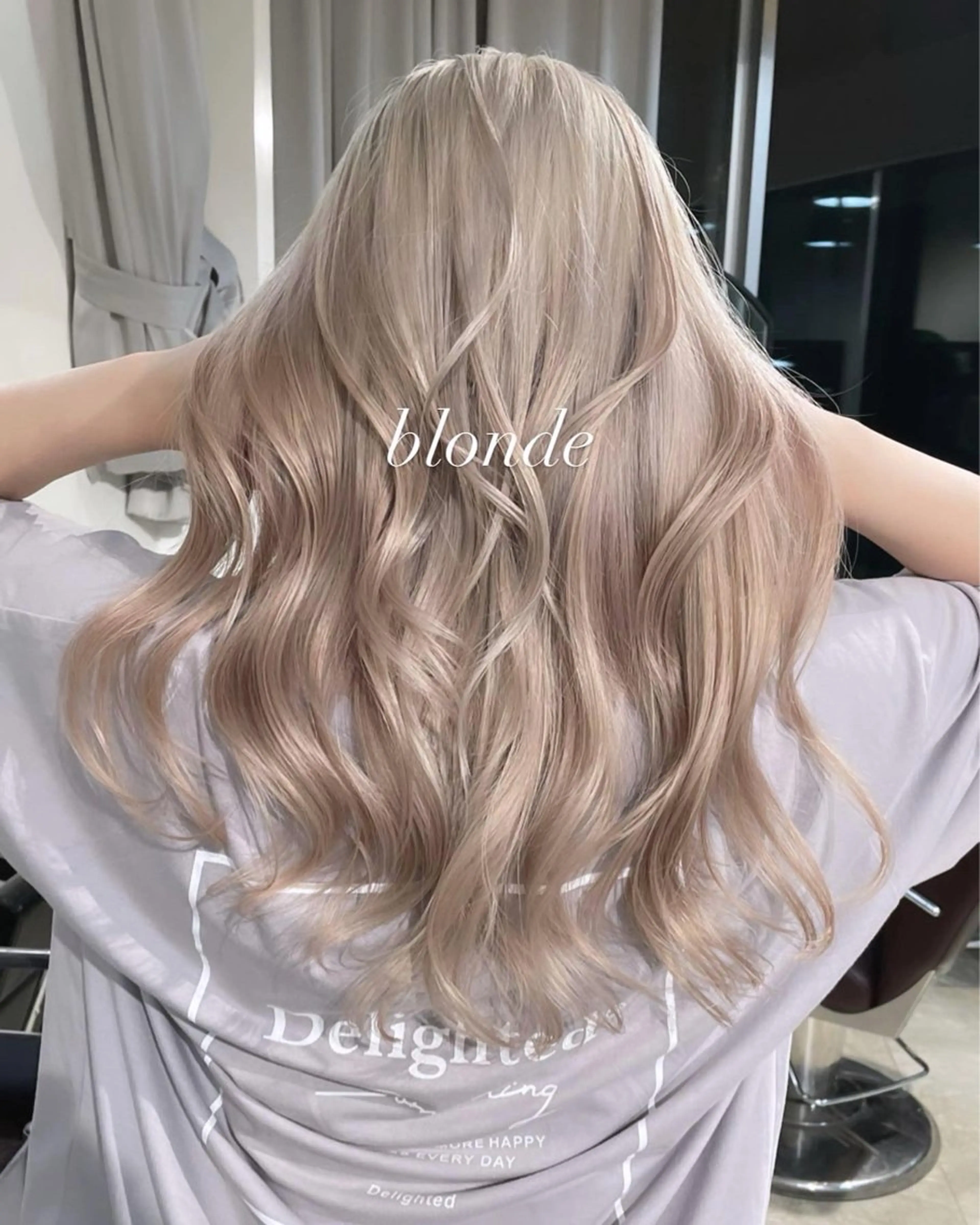 ロング カラー カット ヘアカラー トリートメント ヘアセット 💜ハイトーン💛 マジカルかいちゃんのヘアスタイル