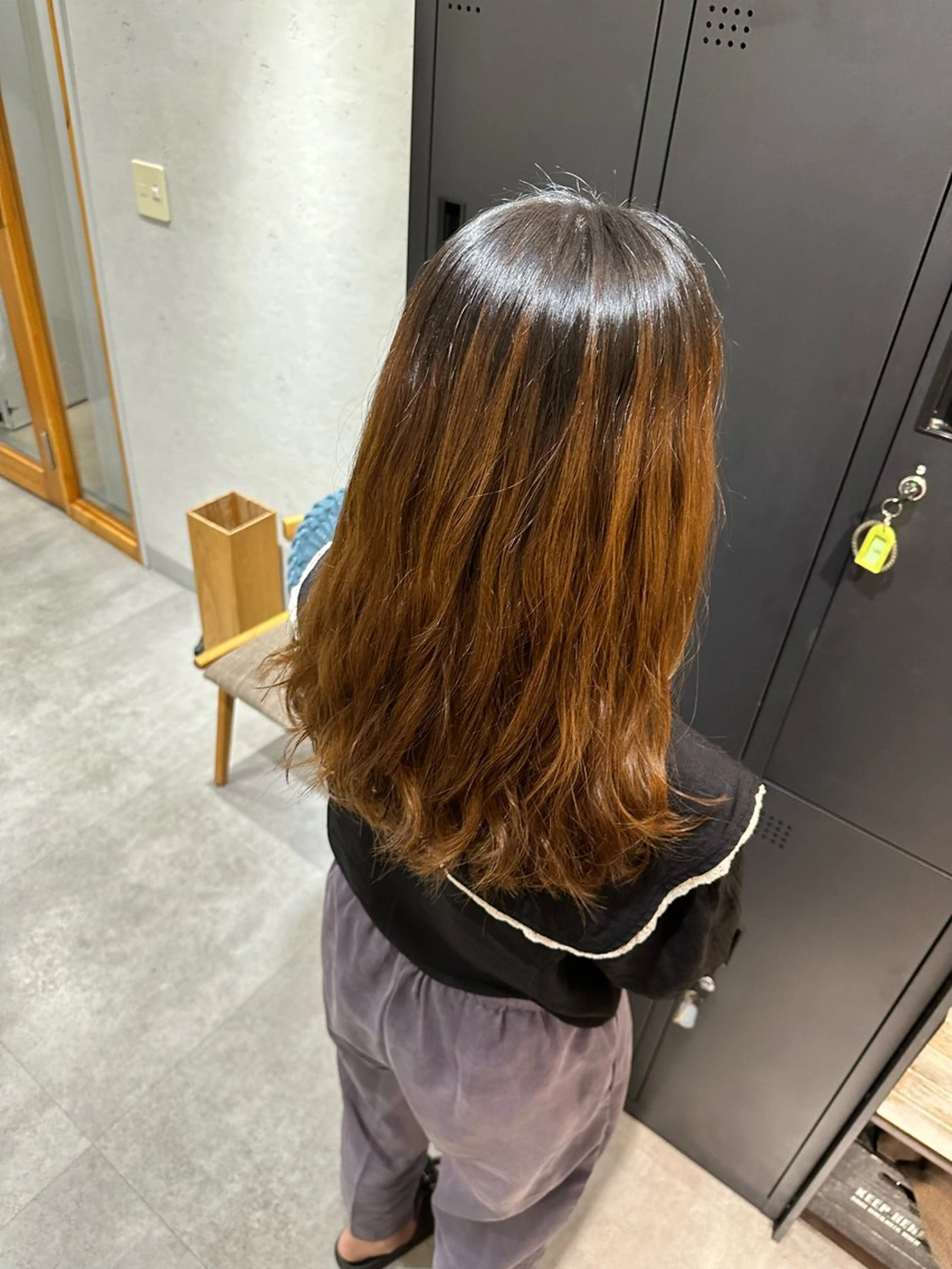 ロング パーマ JOS所属・上野/エフェクトブリ ーチ✂︎touiのヘアスタイル