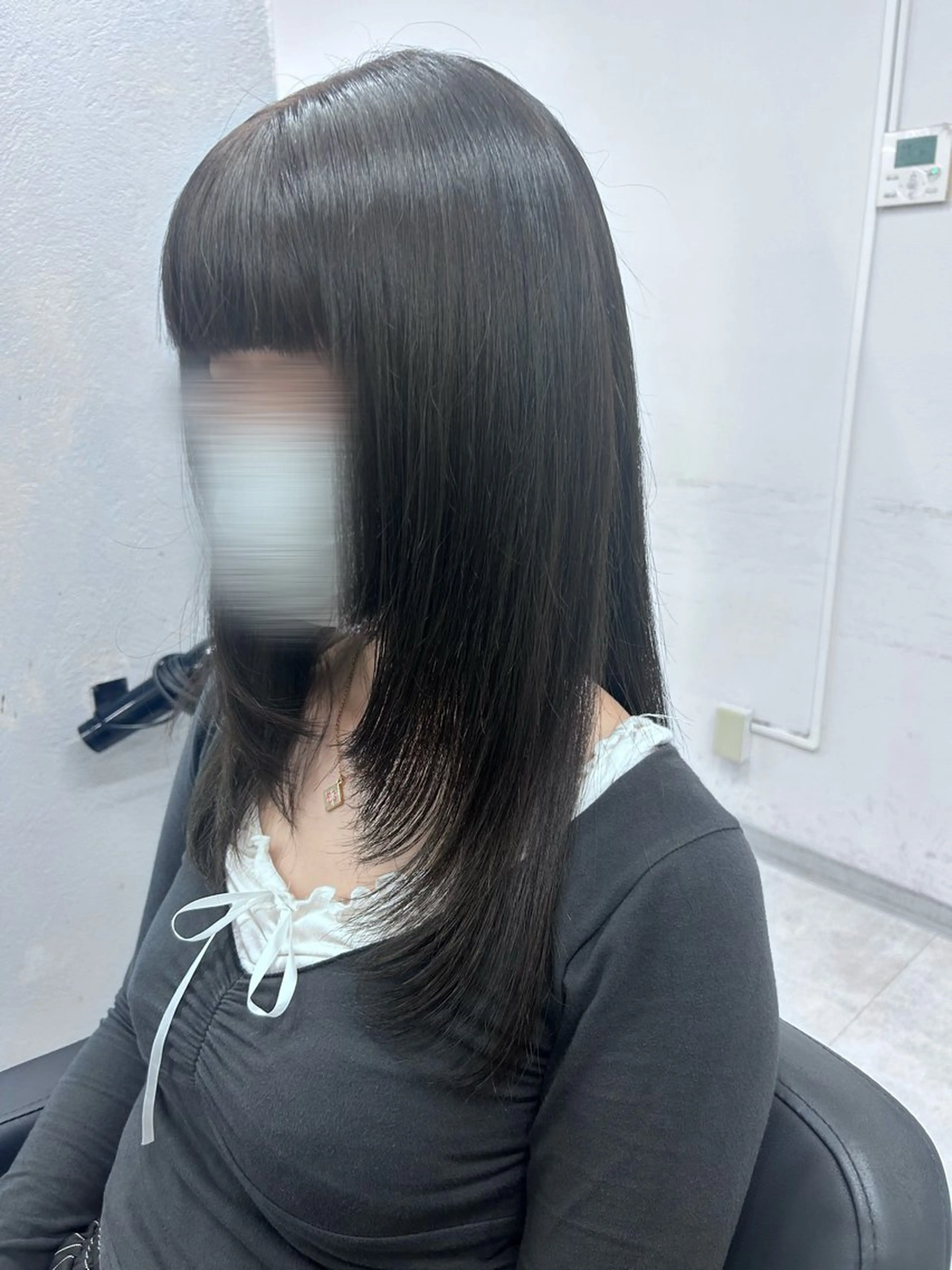 ロング 顔まわりレイヤー 顔周りカット 姫カット レイヤーカット ハイトーン🎀 前髪こだわり💘愛美のヘアスタイル