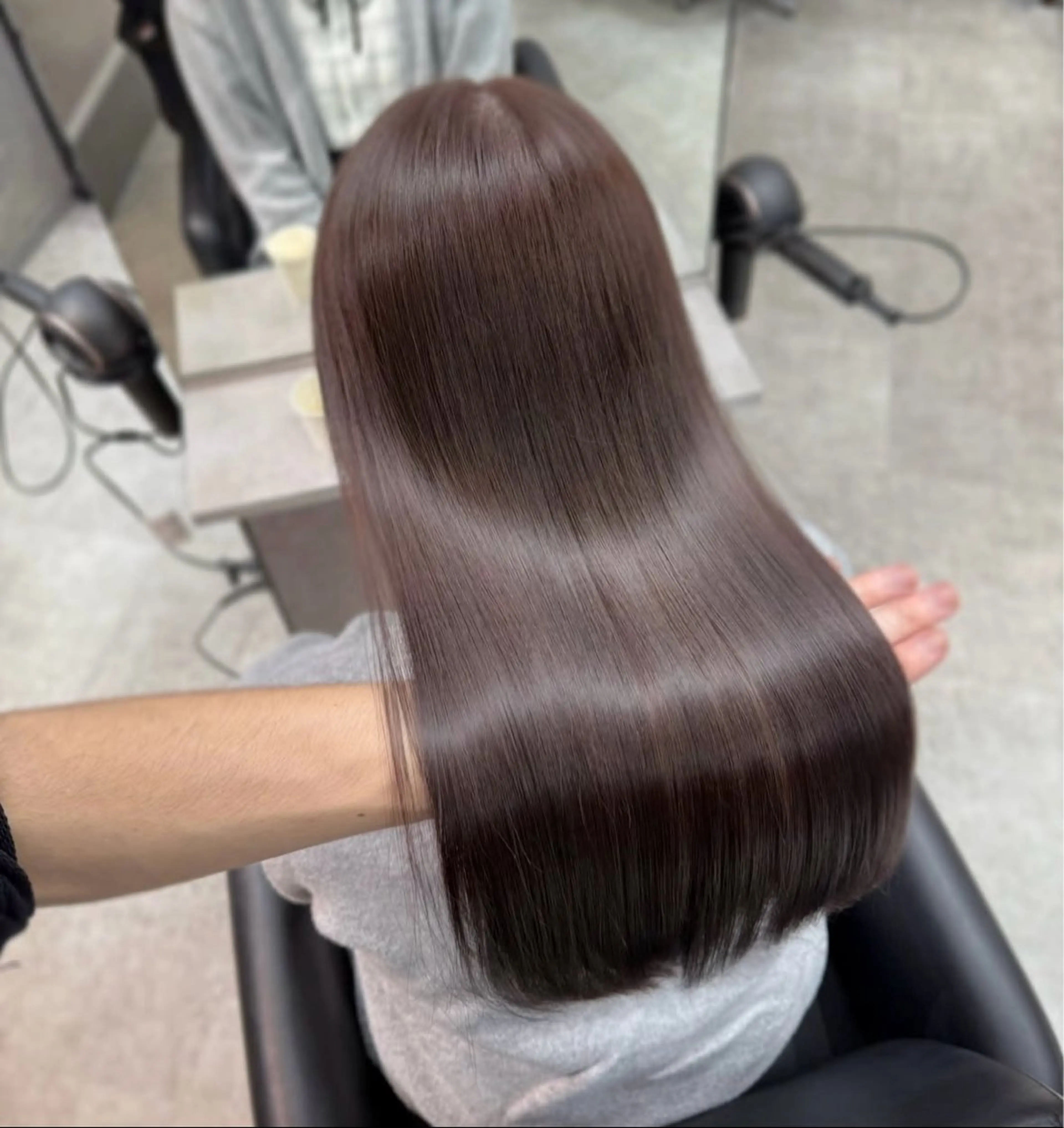 ロング 縮毛矯正 coa縮毛モデル 🤍🫧AYANEのヘアスタイル