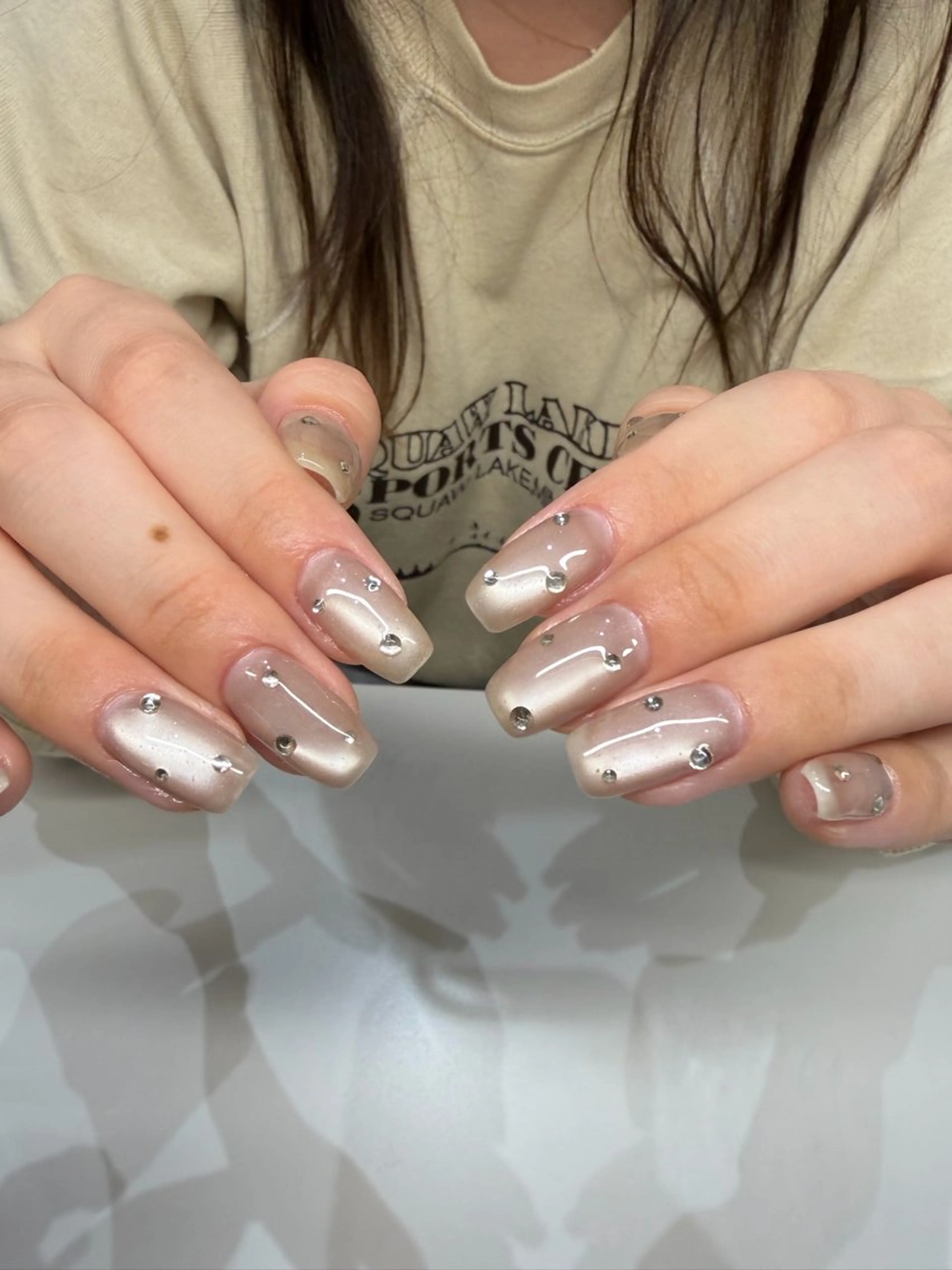 ネイル アートネイル シンプルネイル Himmel所属・☁️Himmel☁️ SARA💛のネイルデザイン