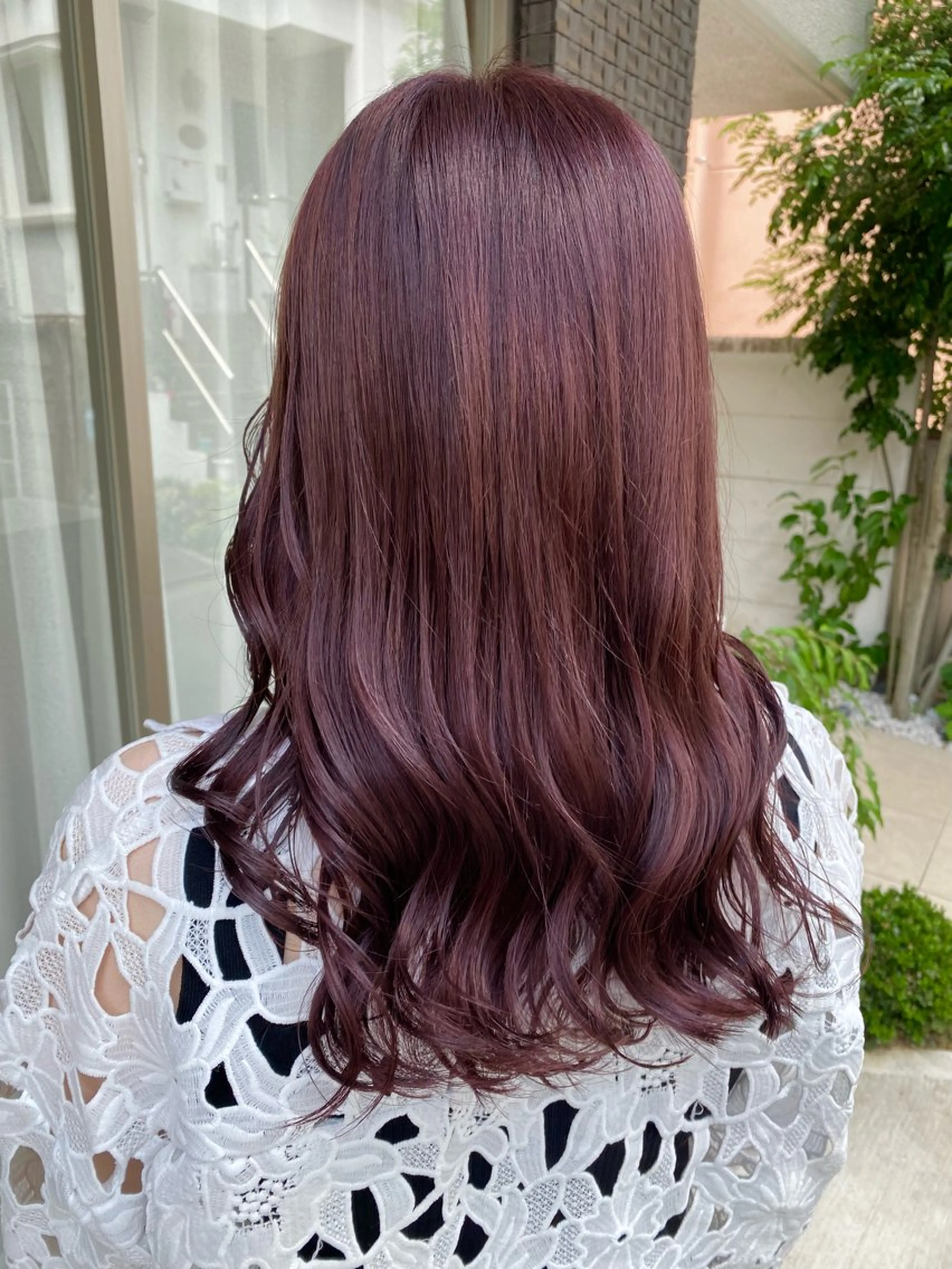 セミロング カラー ベージュカラー ラベンダーカラー ラベンダーベージュ カット ヘアカラー トリートメント グレージュ/透明感/ 韓国ヘア/RISAのヘアスタイル