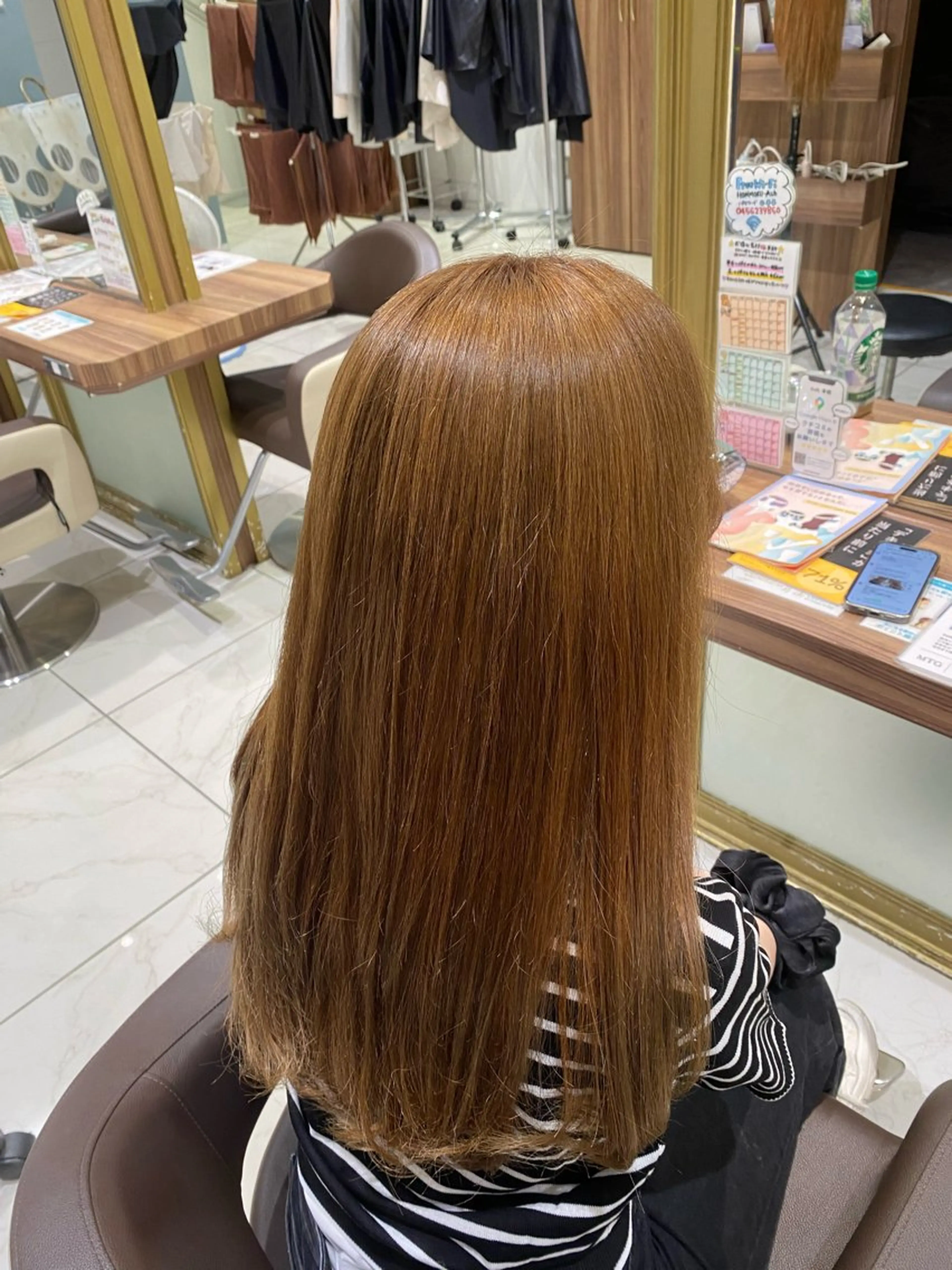 ロング カラー ヘアアレンジ 田村 共時のヘアスタイル