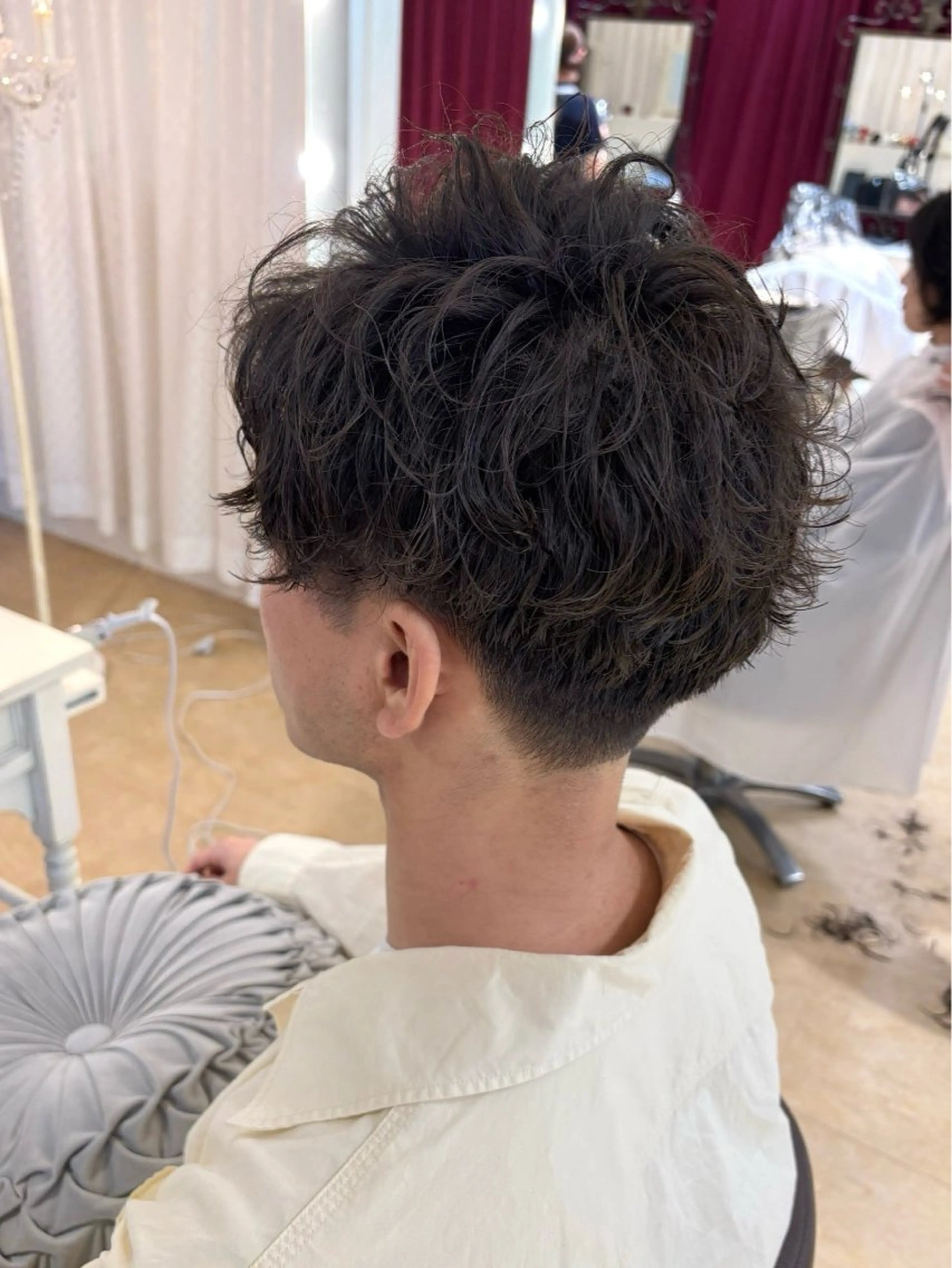 🔴12月限定 メンズカット+パーマ(眉カット付き)の写真