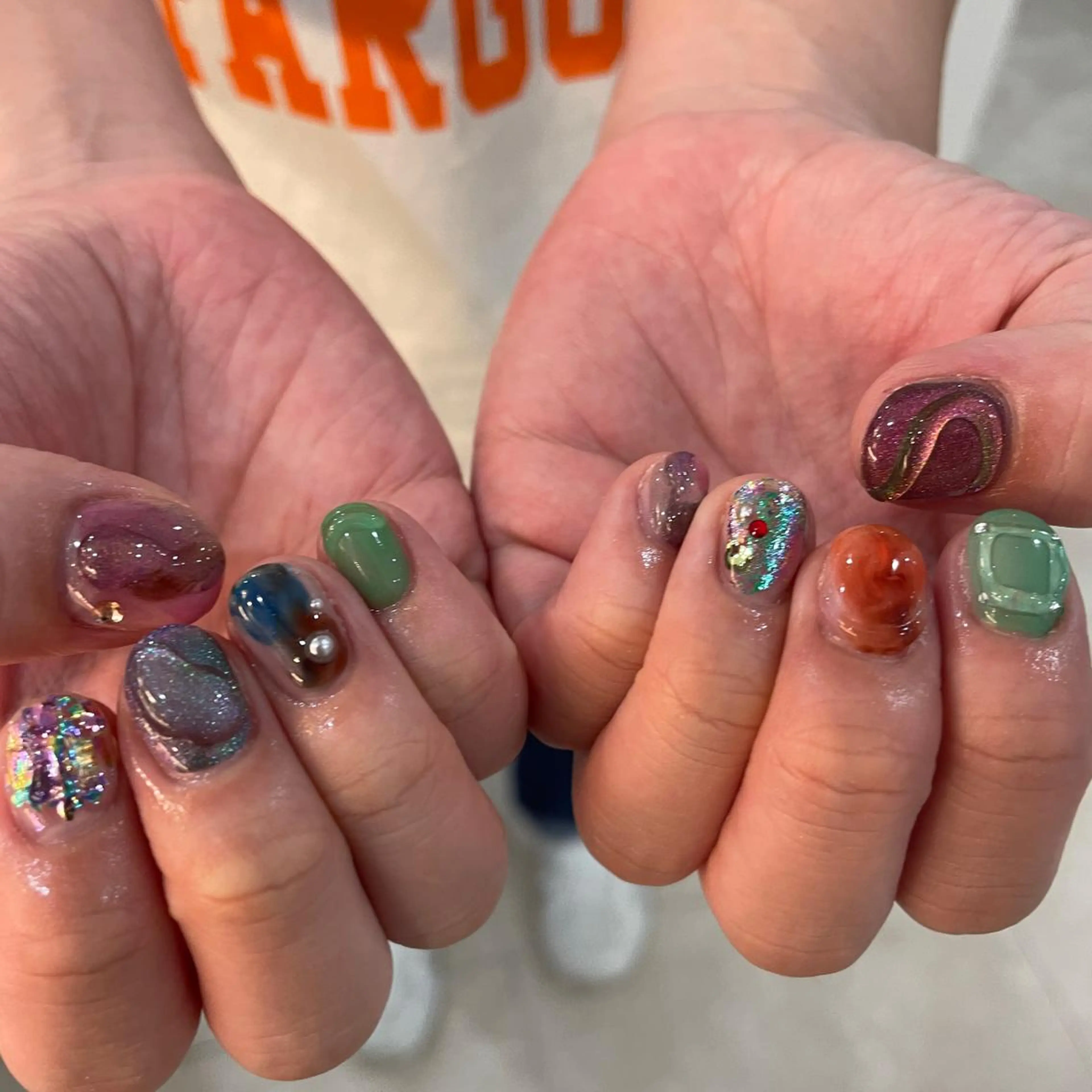 ネイル ゆびノさき茨木店 ニュアンス/アートのネイルデザイン