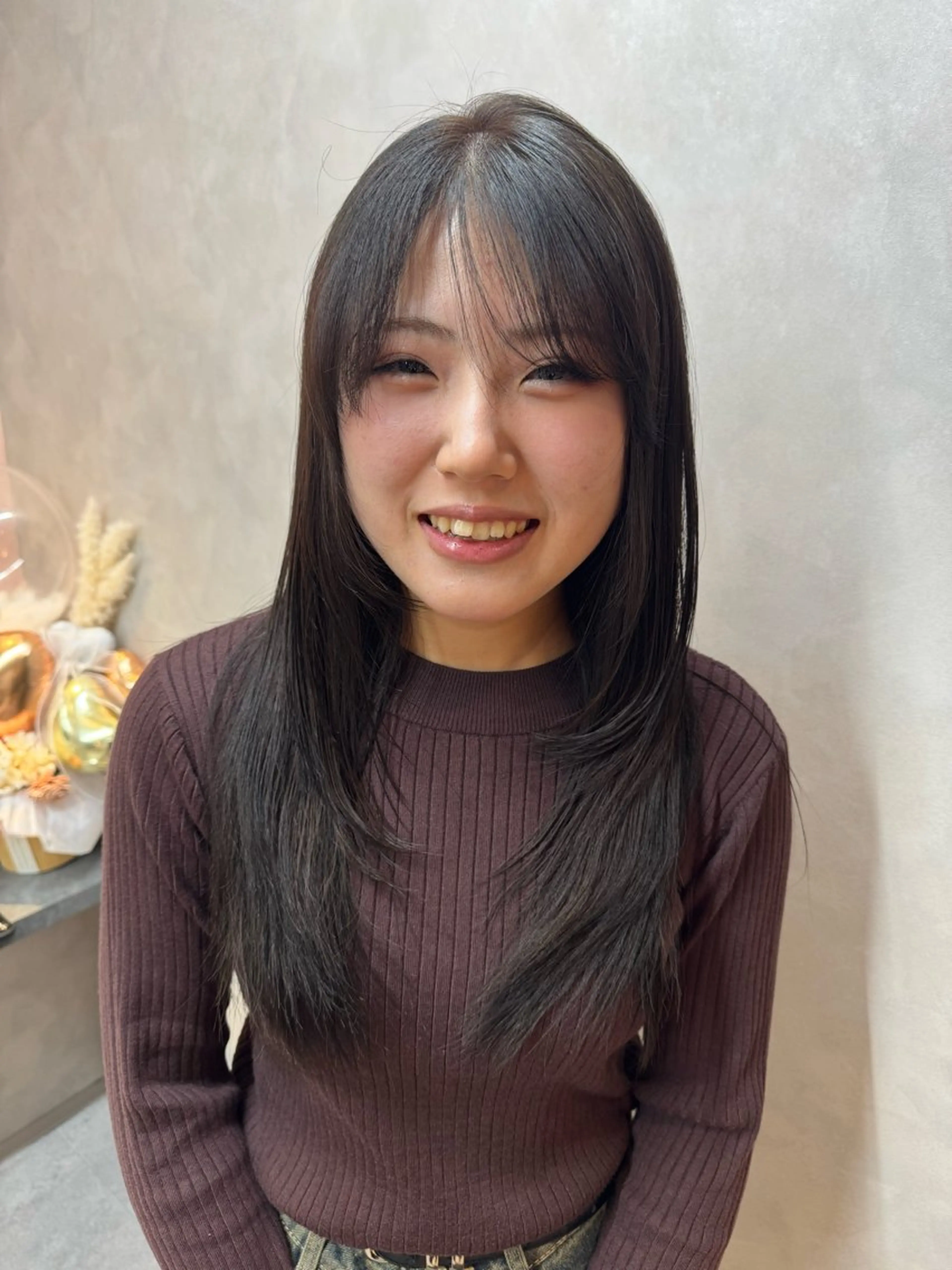 カラー ヘアカラー 博多ブリーチ× 透明感/縮毛矯正のヘアスタイル