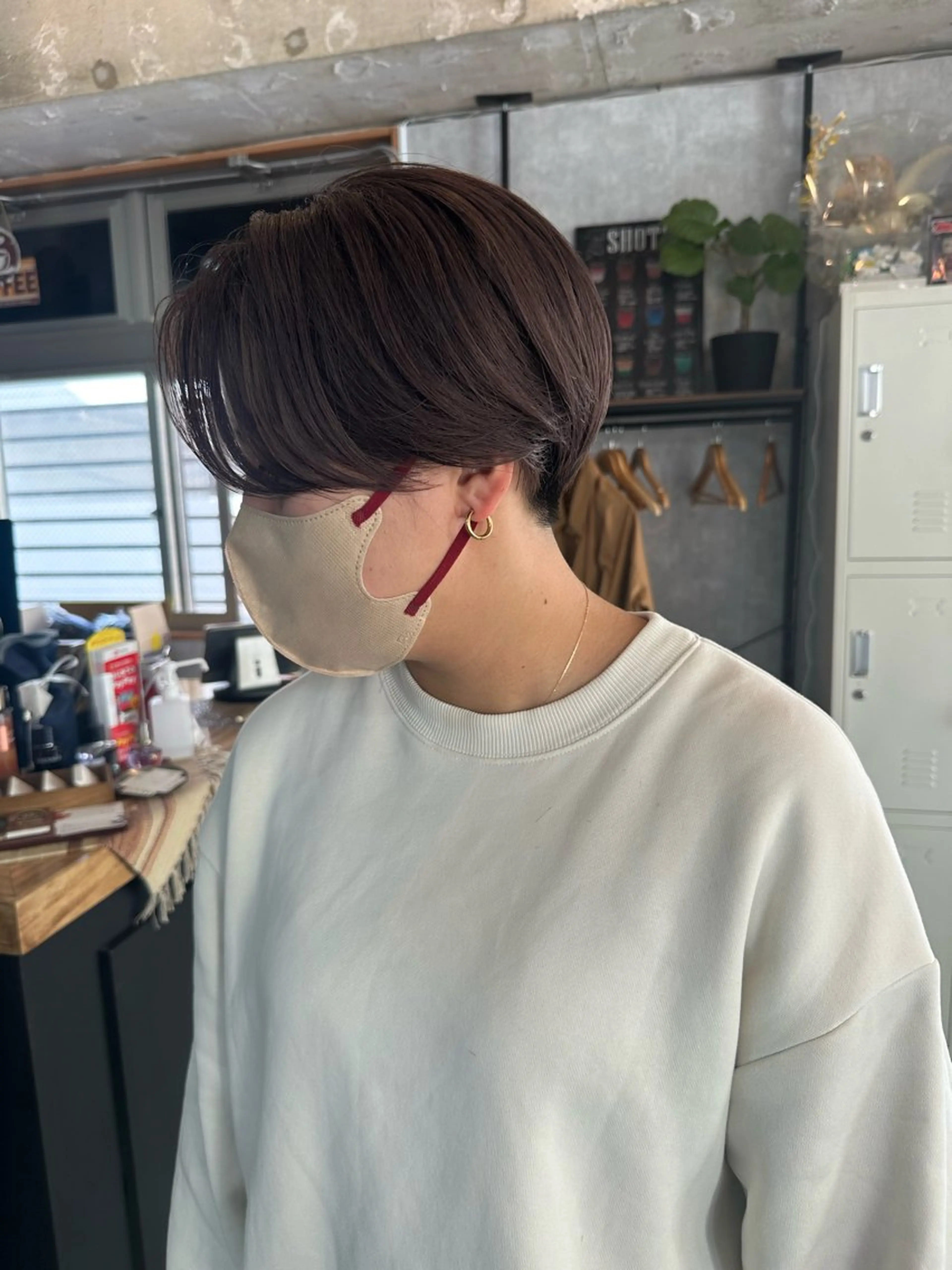 ショート 切りっぱなしボブ ショートボブ ハンサムショート 丸みショート ボブ カット ヘアカラー トリートメント C’LD hair  produce /シールドヘア所属・モテ髪/ボブ/ショー ト/アダチフウトのヘアスタイル