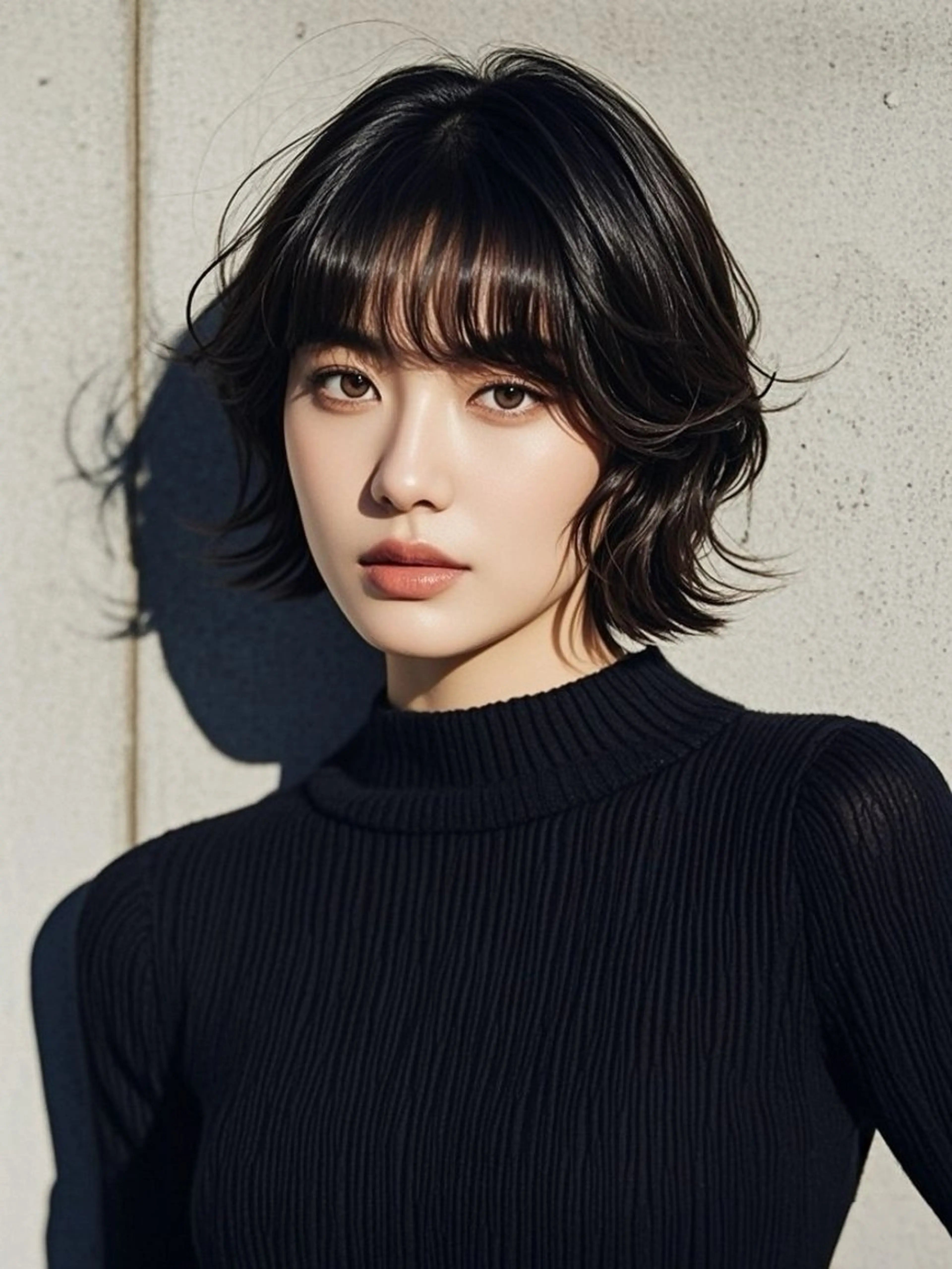 ショート ショートボブ アッシュ ボブ くびれヘア ハッシュカット カット ウルフカット 811 大阪梅田 ウルフのヘアスタイル