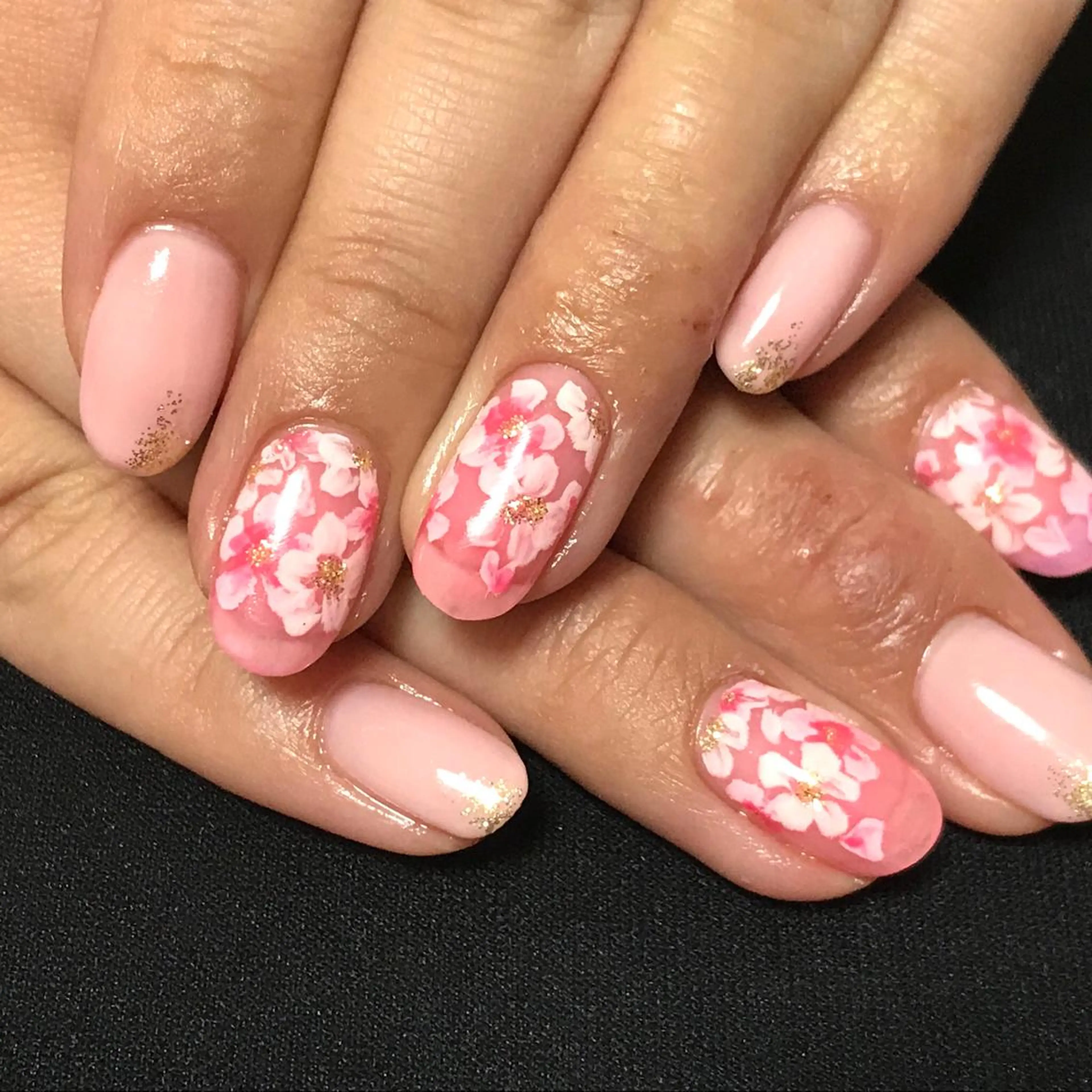 ネイル フラワーネイル 春ネイル ステラ marikominoのネイルデザイン