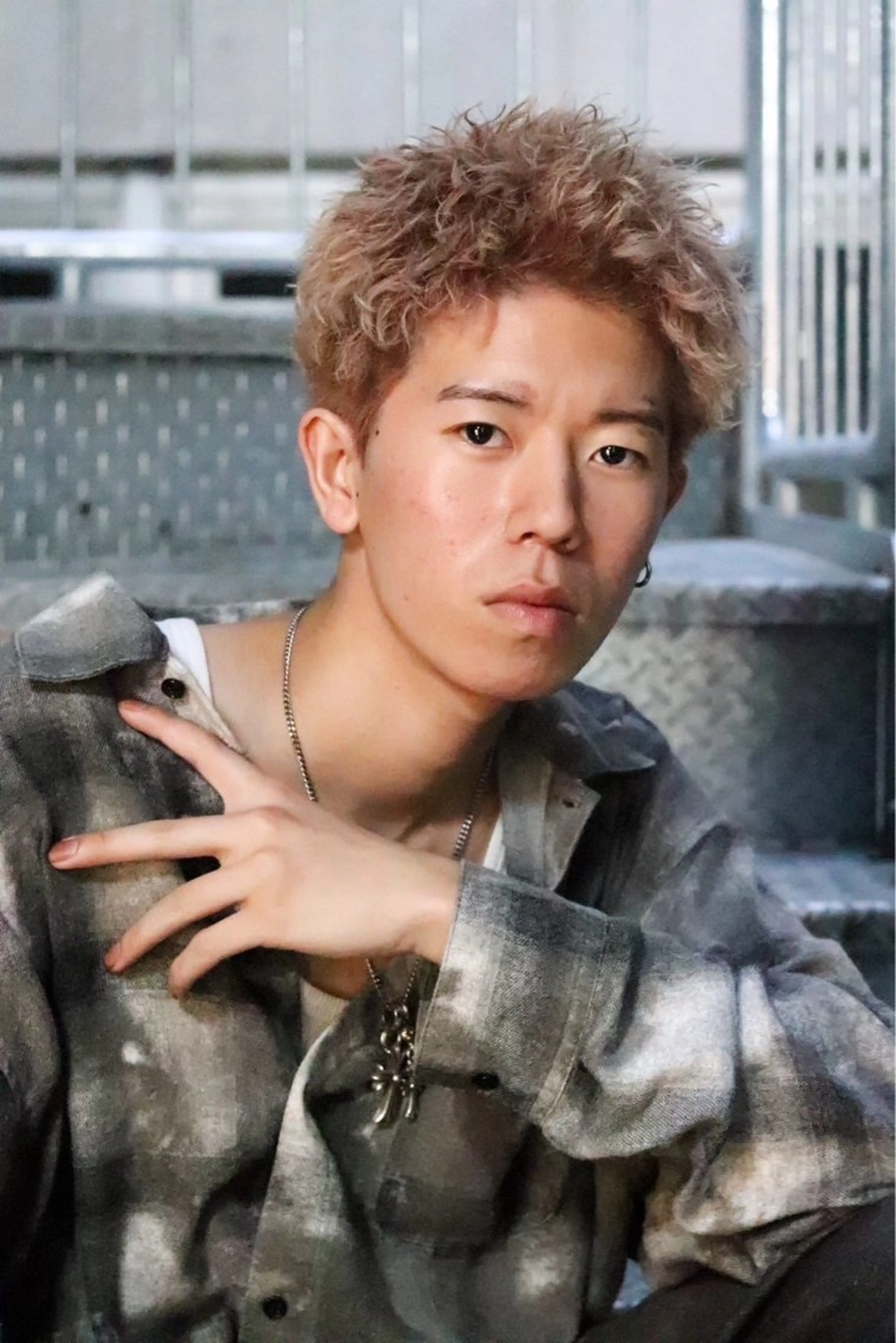 ショート カラー パーマ メンズ 楽にキマる🔥垢抜け ヘア/RAIKIのヘアスタイル