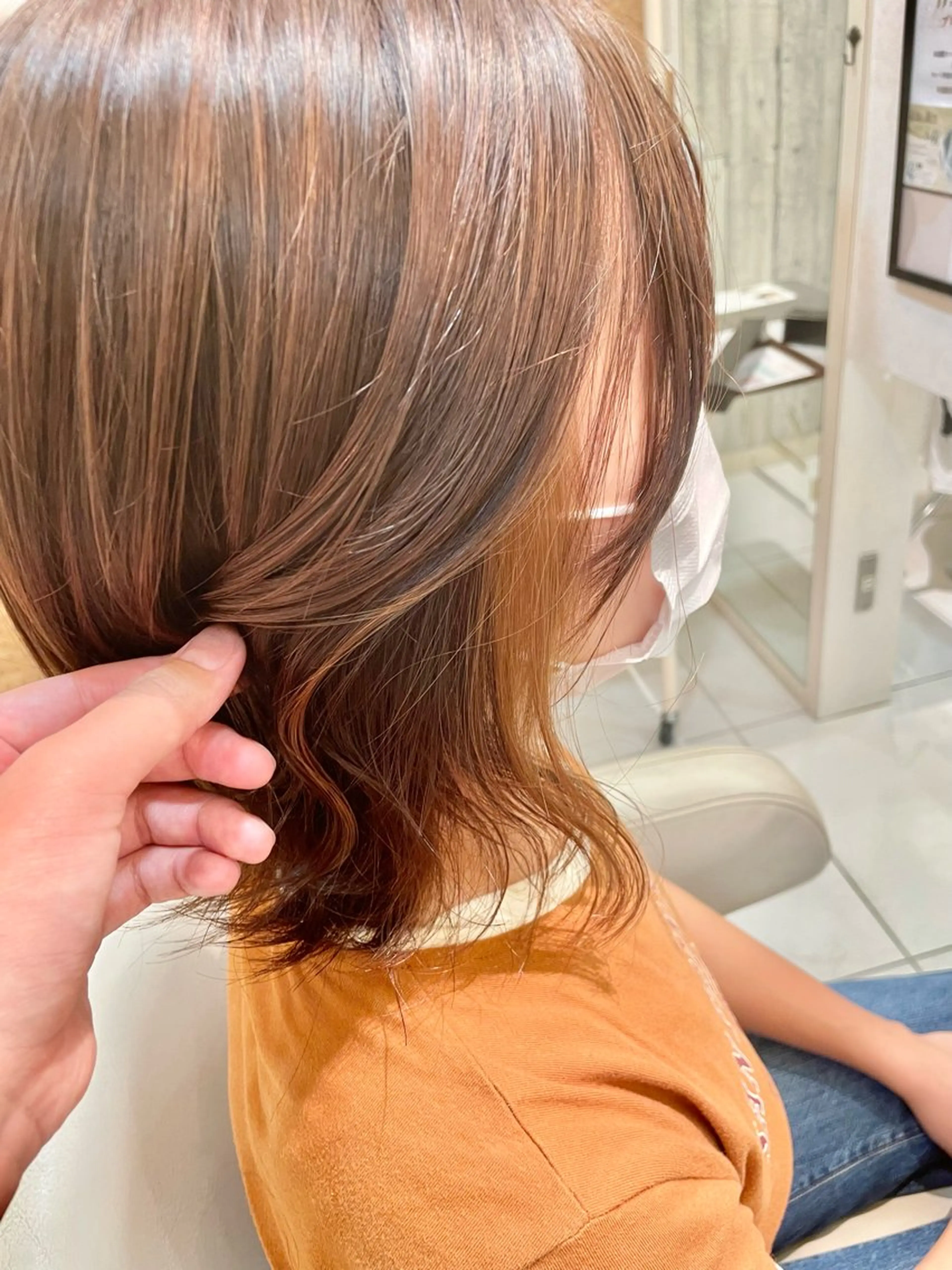 ショート カラー ヘアカラー ヤマグチ ユキナのヘアスタイル