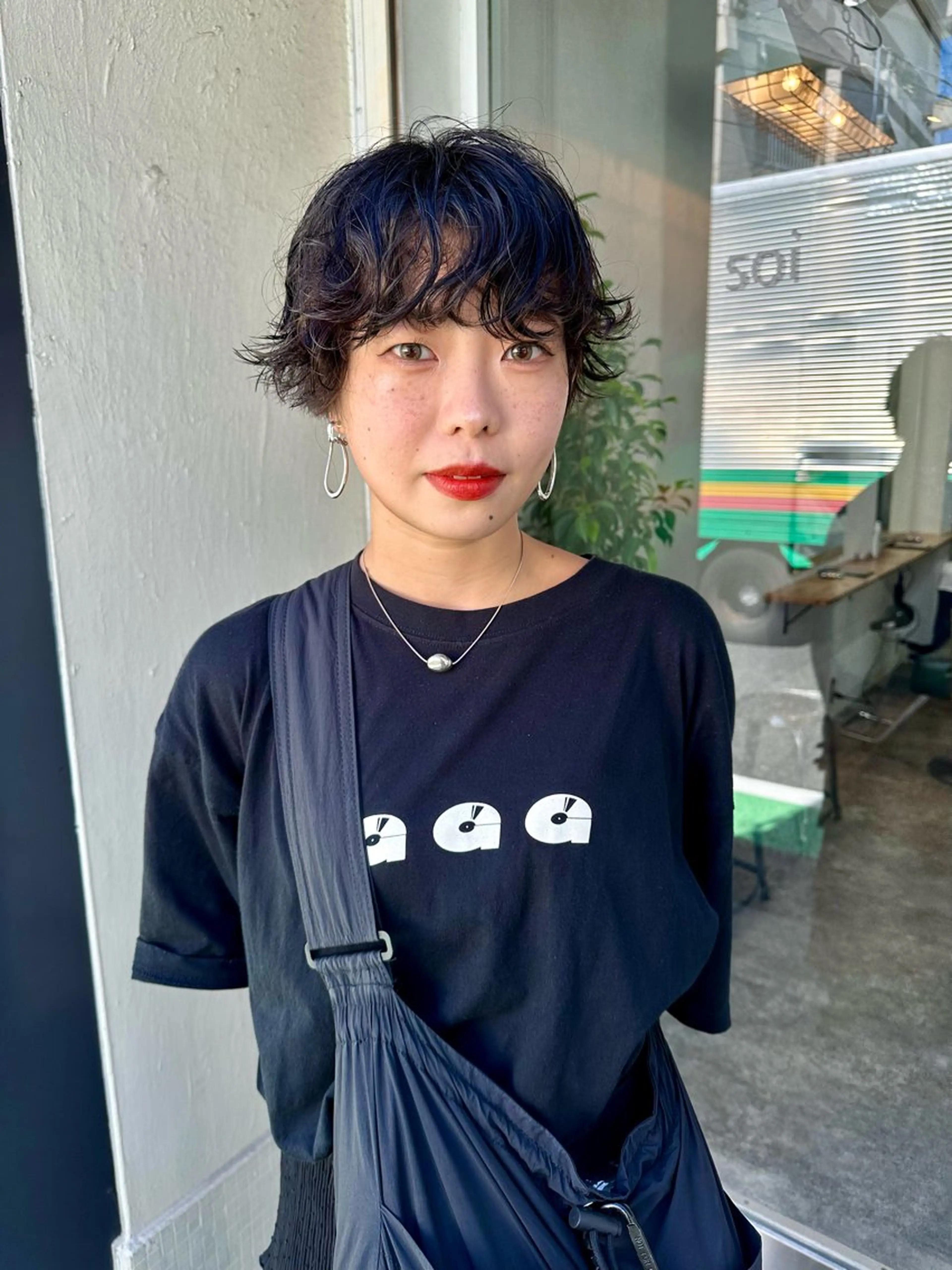 ショート パーマ ショートヘア カット パーマ トリートメント パーマ/透明感カラー /ボブ/吉田一生のヘアスタイル