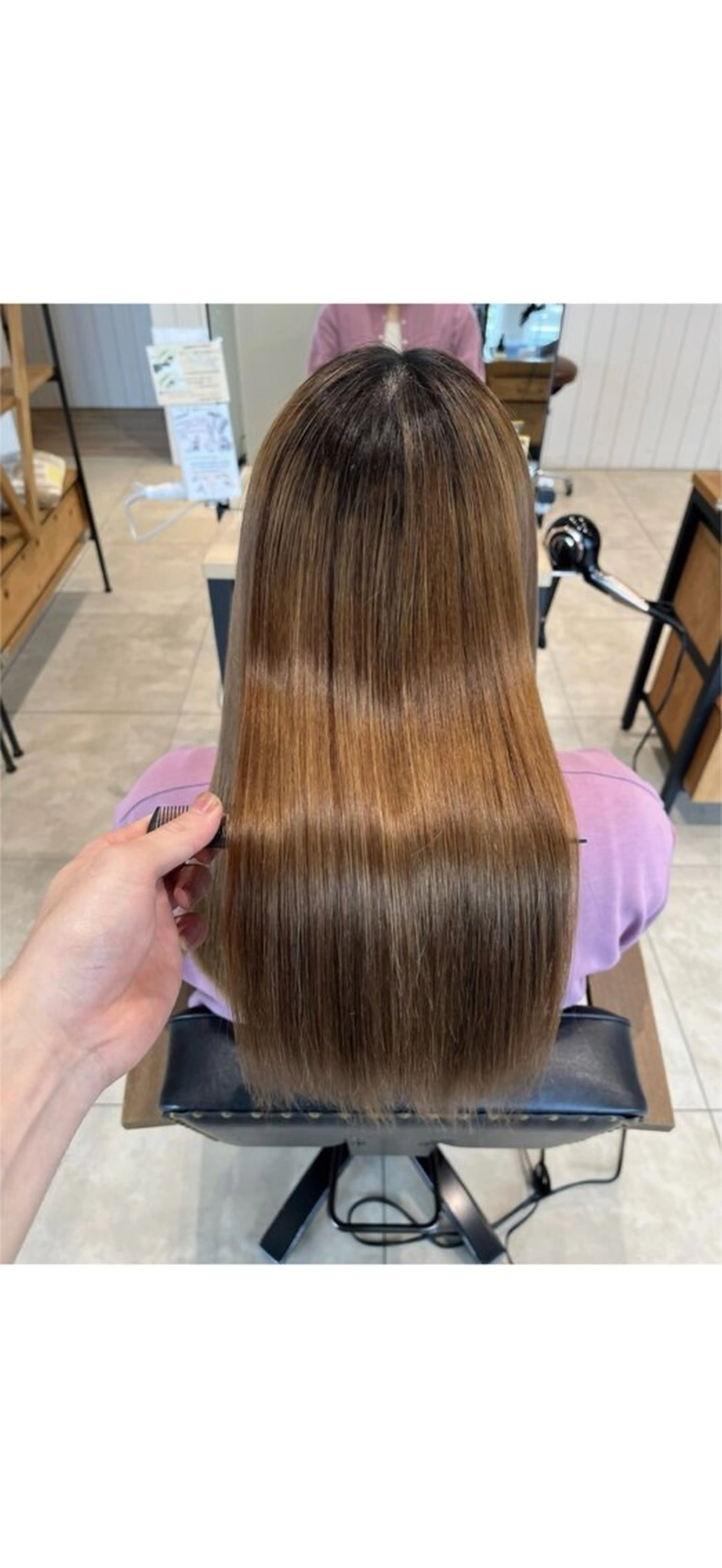 ミニモ期間限定ꕤ︎︎·͜· 🔵髪質改善トリートメント(¥11,500相当)🔵＋🟢縮毛矯正🟢の写真