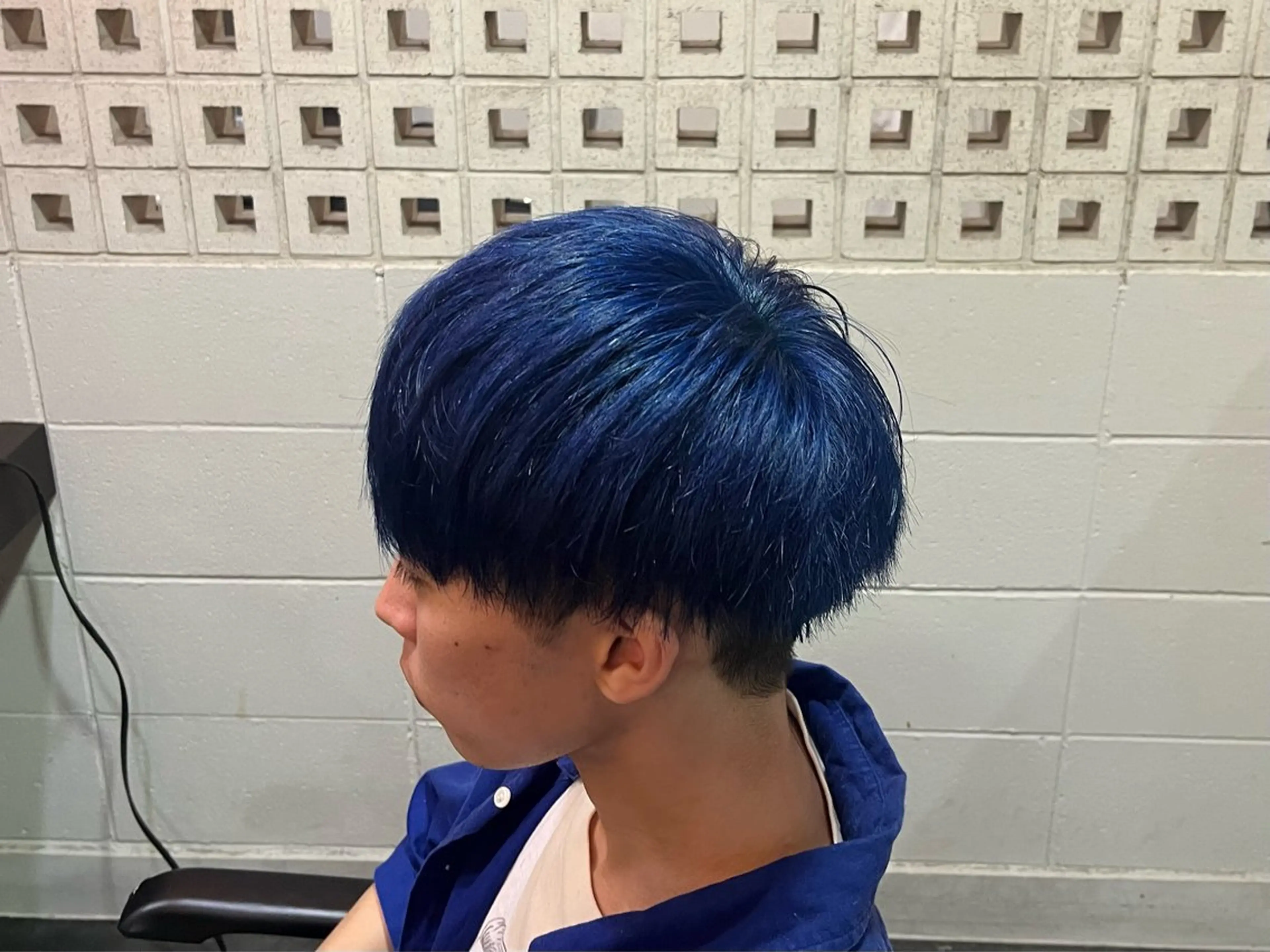 カラー ブルーカラー 村岡 優羽樂のヘアスタイル