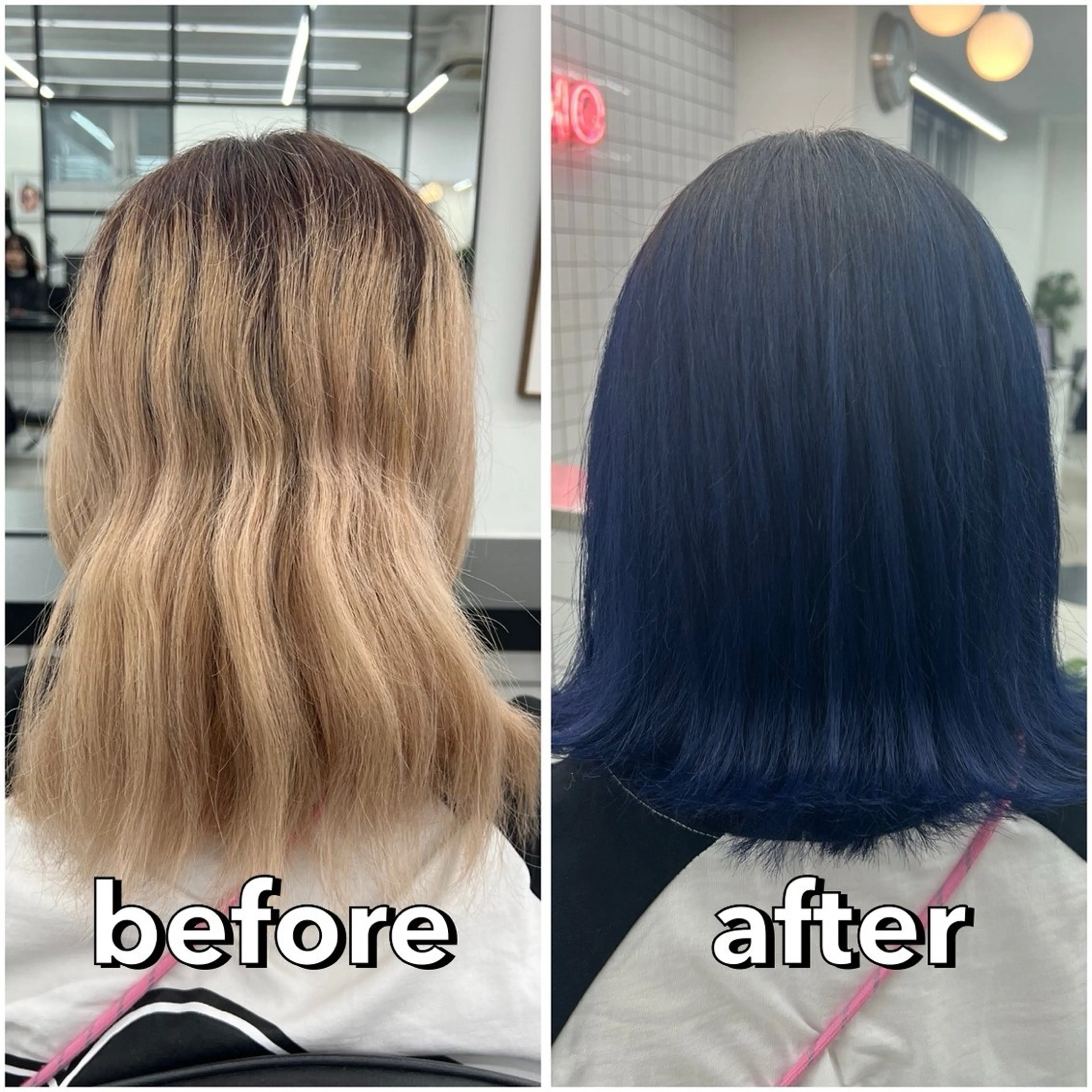 ミディアム カラー ブリーチ 透明感カラー デザインカラー 伸ばしかけ 学生 ヘアカラー あすか JILLSTUDIOのヘアスタイル