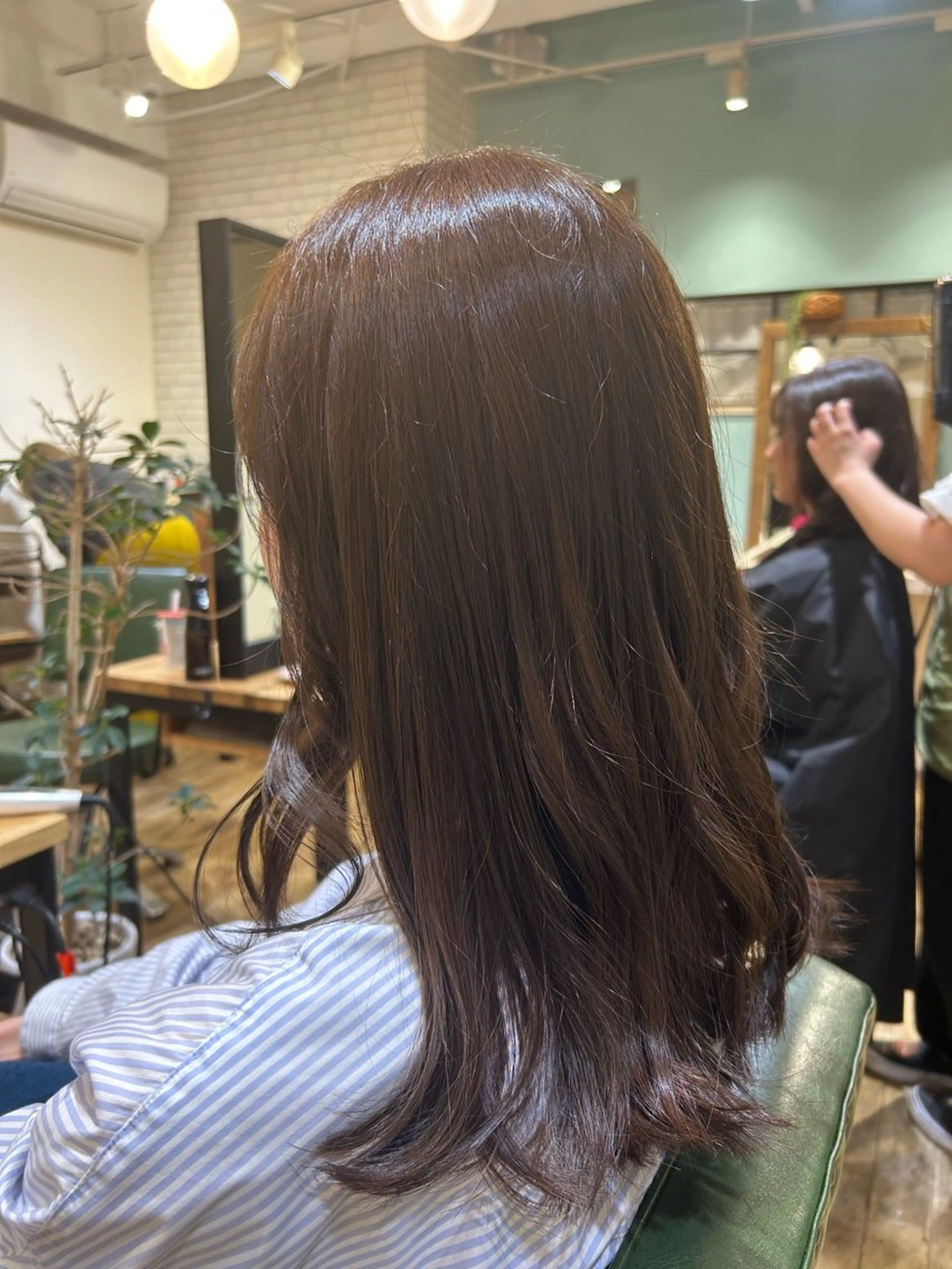 セミロング カラー ブラウンカラー オリーブブラウン 髪質改善 トリートメント ヘアカラー トリートメント RYUCK所属・暖色＊艶カラー /Chitose🎀のヘアスタイル