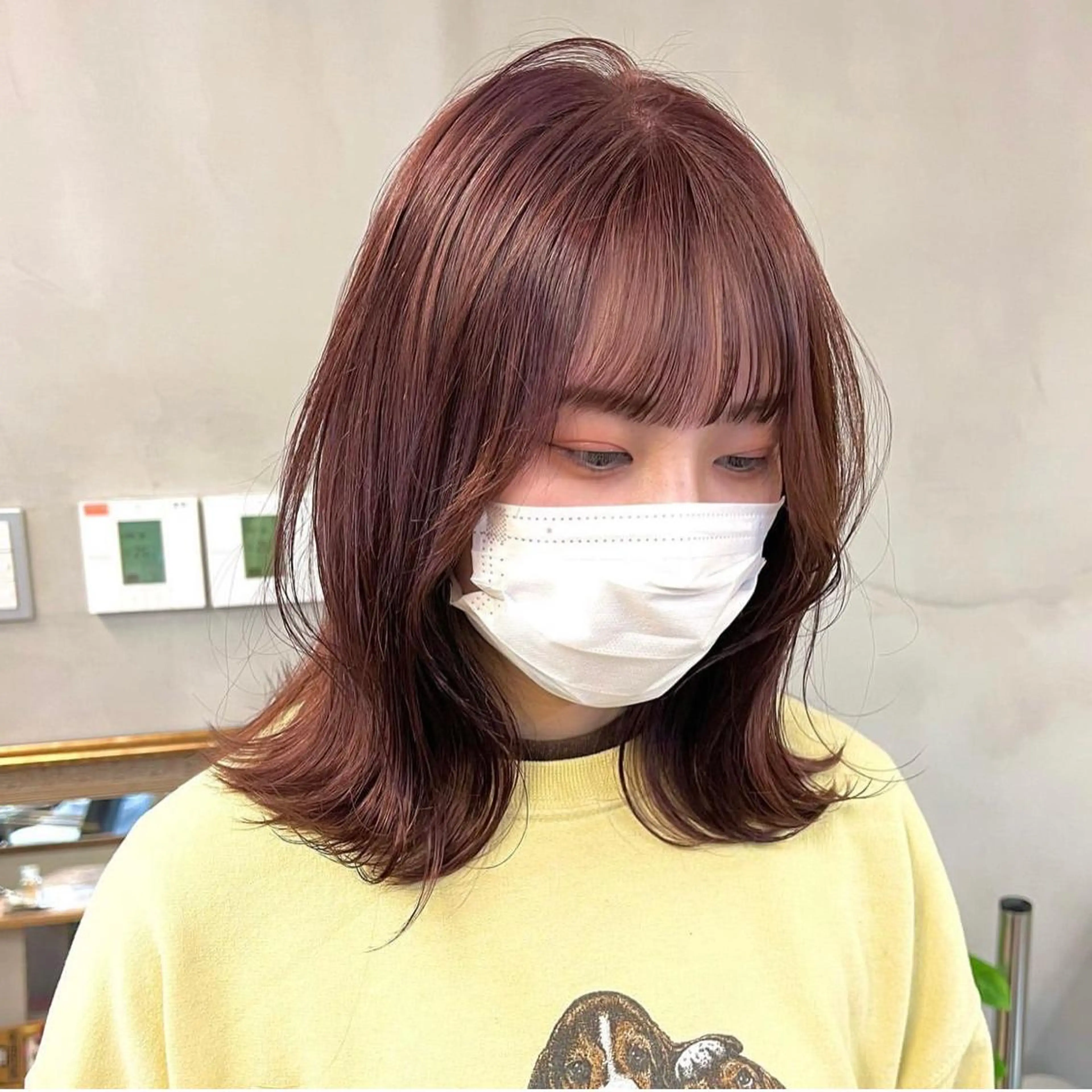 ミディアム カラー パーマ ヘアアレンジ メンズ キッズ ネイル マツエク・マツパ アイブロウ カット ヘアカラー トリートメント EMANON梅田店所属・前川 朋香のヘアスタイル