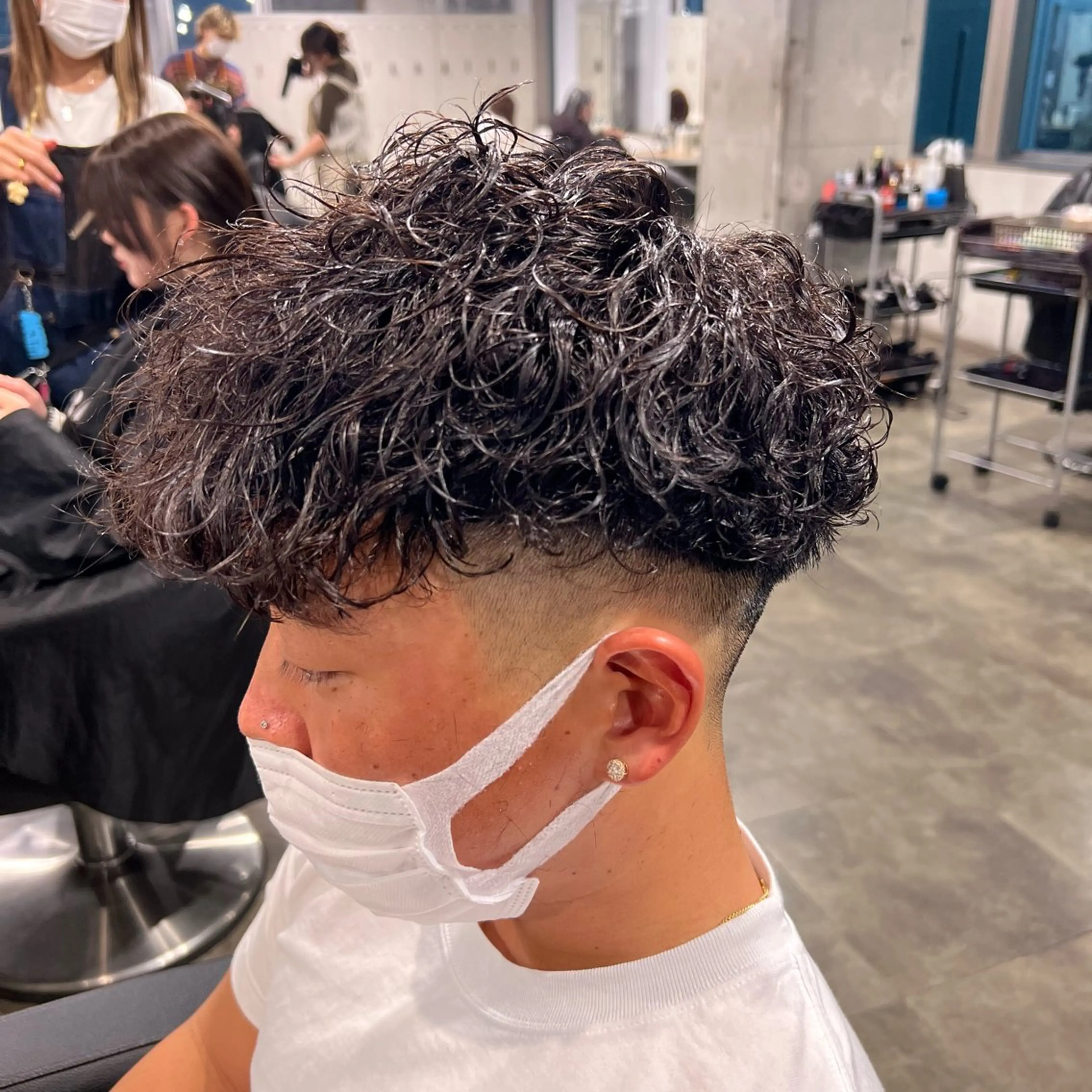 ショート カラー パーマ ヘアアレンジ メンズ キッズ 🔷横浜1のパーマ 職人🔷将太郎のヘアスタイル
