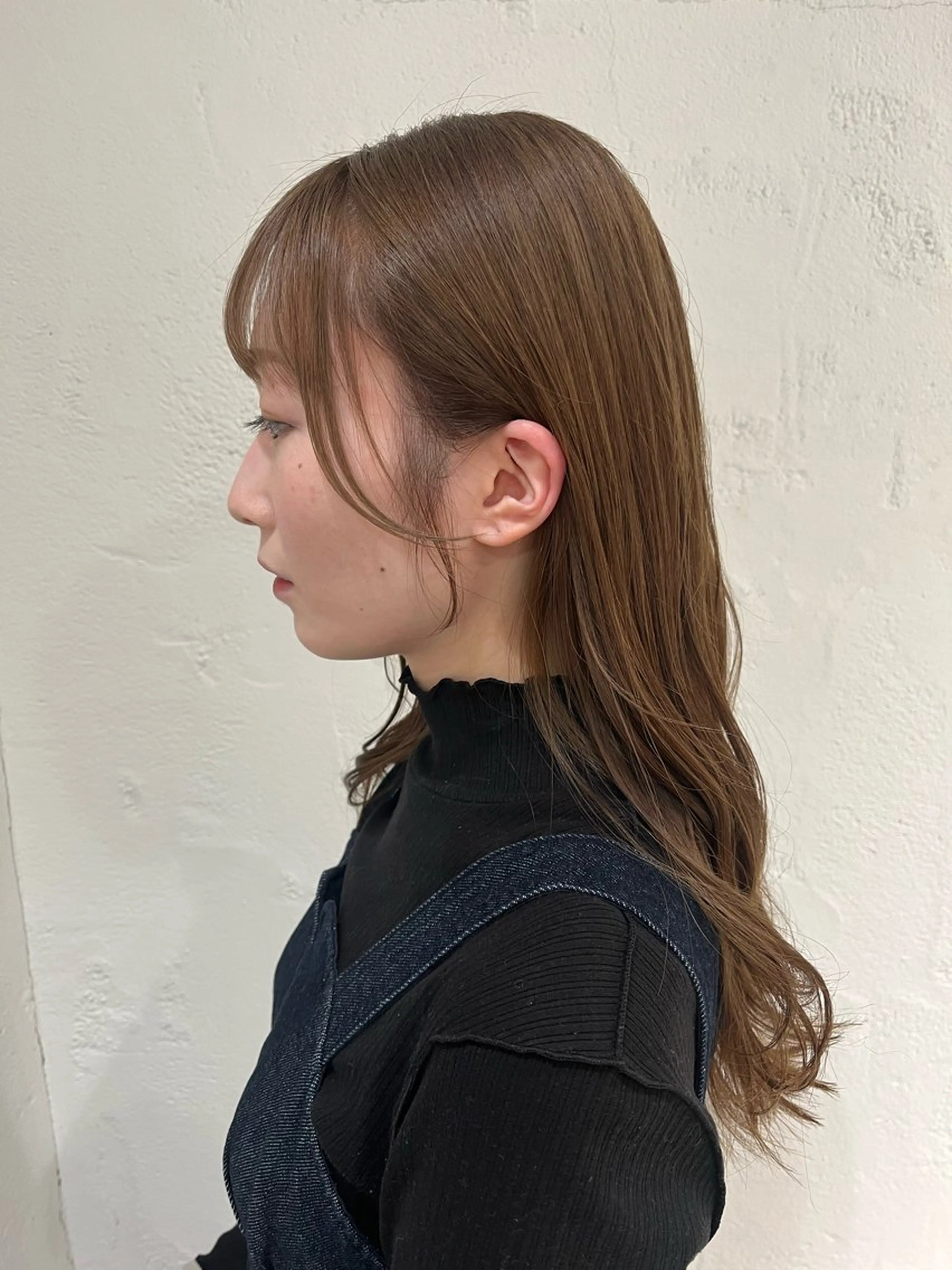 ロング カラー ブリーチ グレージュ 顔周りカット 透明感カラー/ 髪質改善/ストレートのその他イメージ