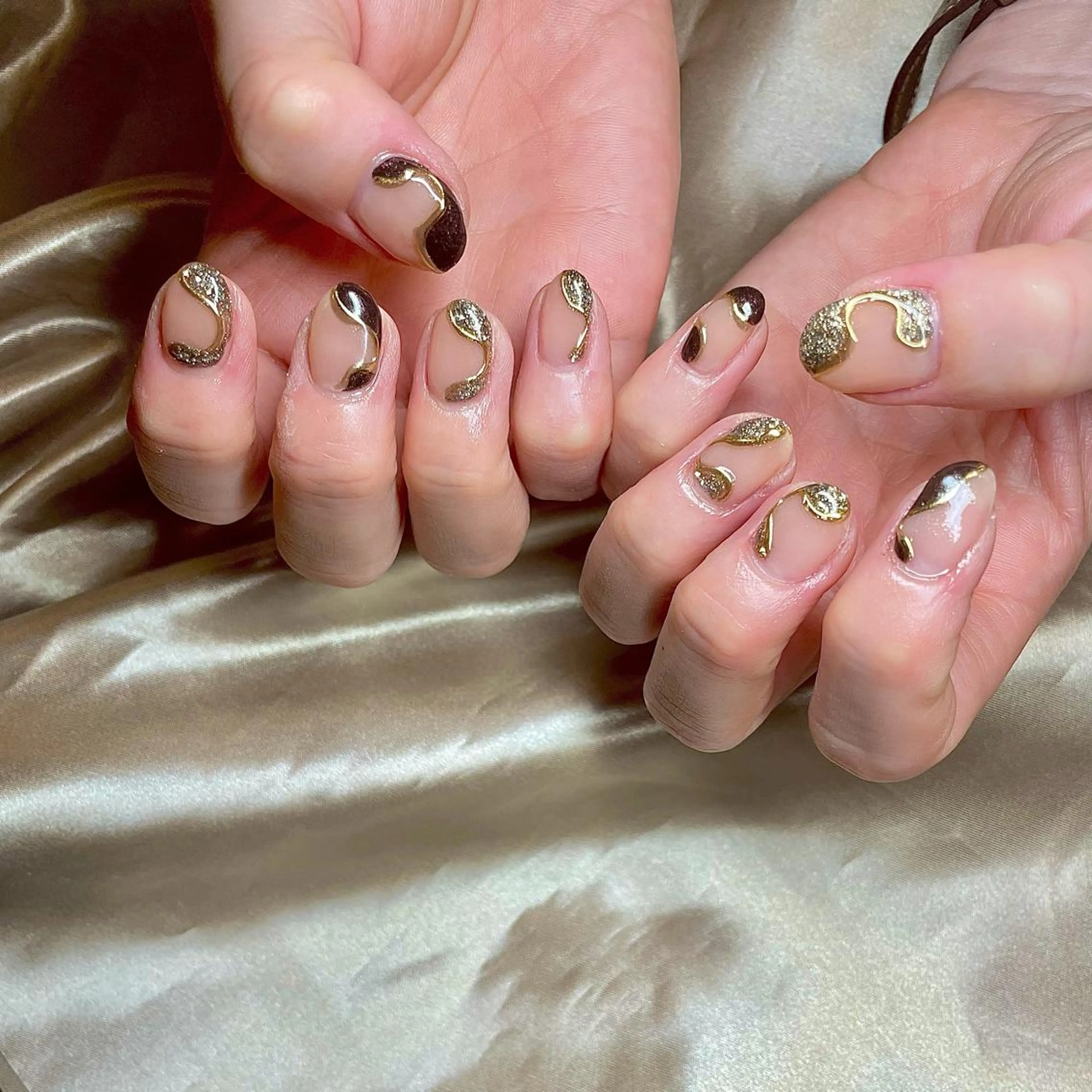 ショート カラー パーマ ヘアアレンジ メンズ キッズ ネイル マツエク・マツパ フレンチネイル ハンドネイル ハンドケア nail&eye Aoのマツエク・マツパデザイン