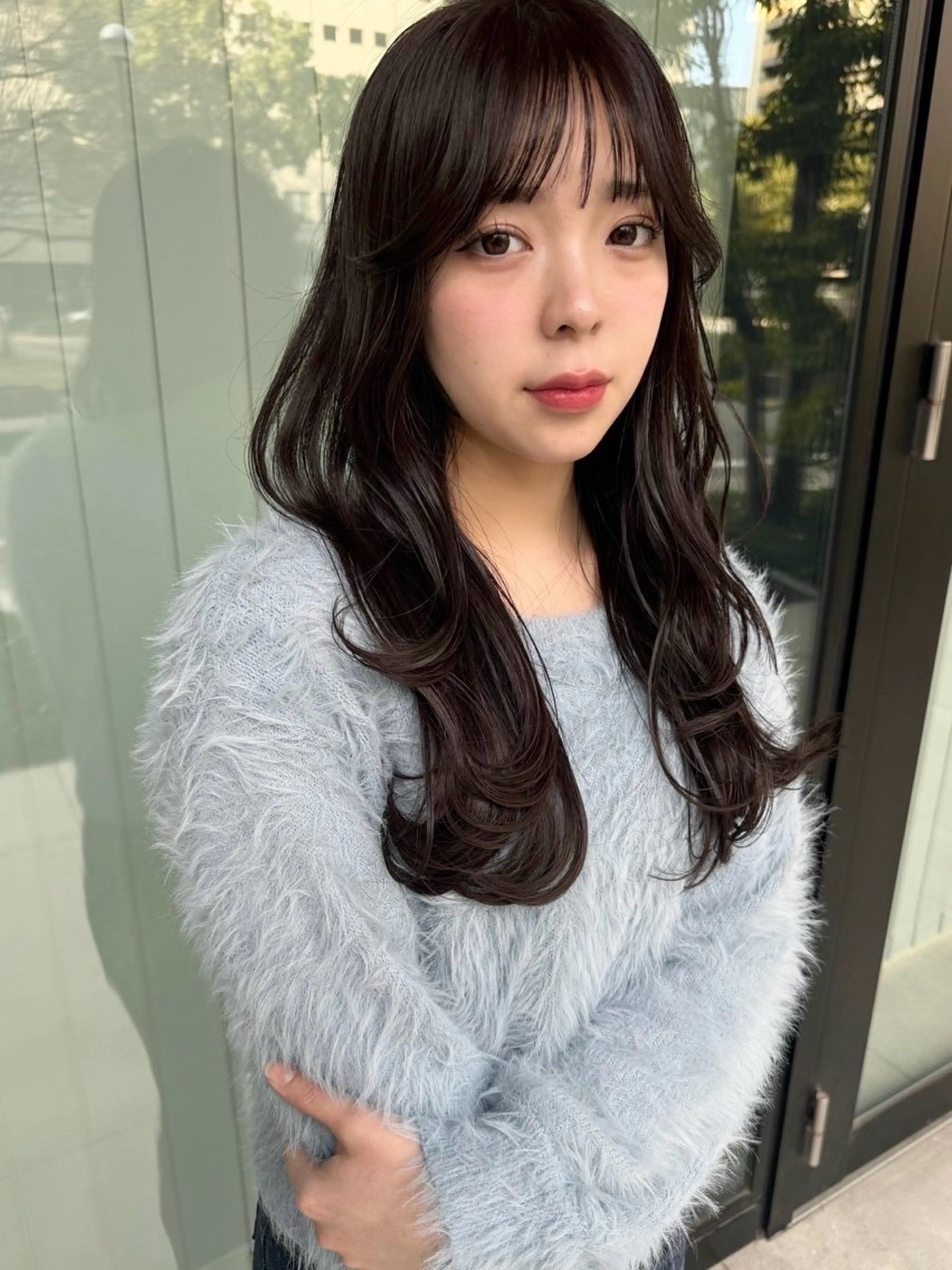 ロング ボブ 髪質改善 韓国風ヘア 縮毛矯正 トリートメント suii..hair designのヘアスタイル