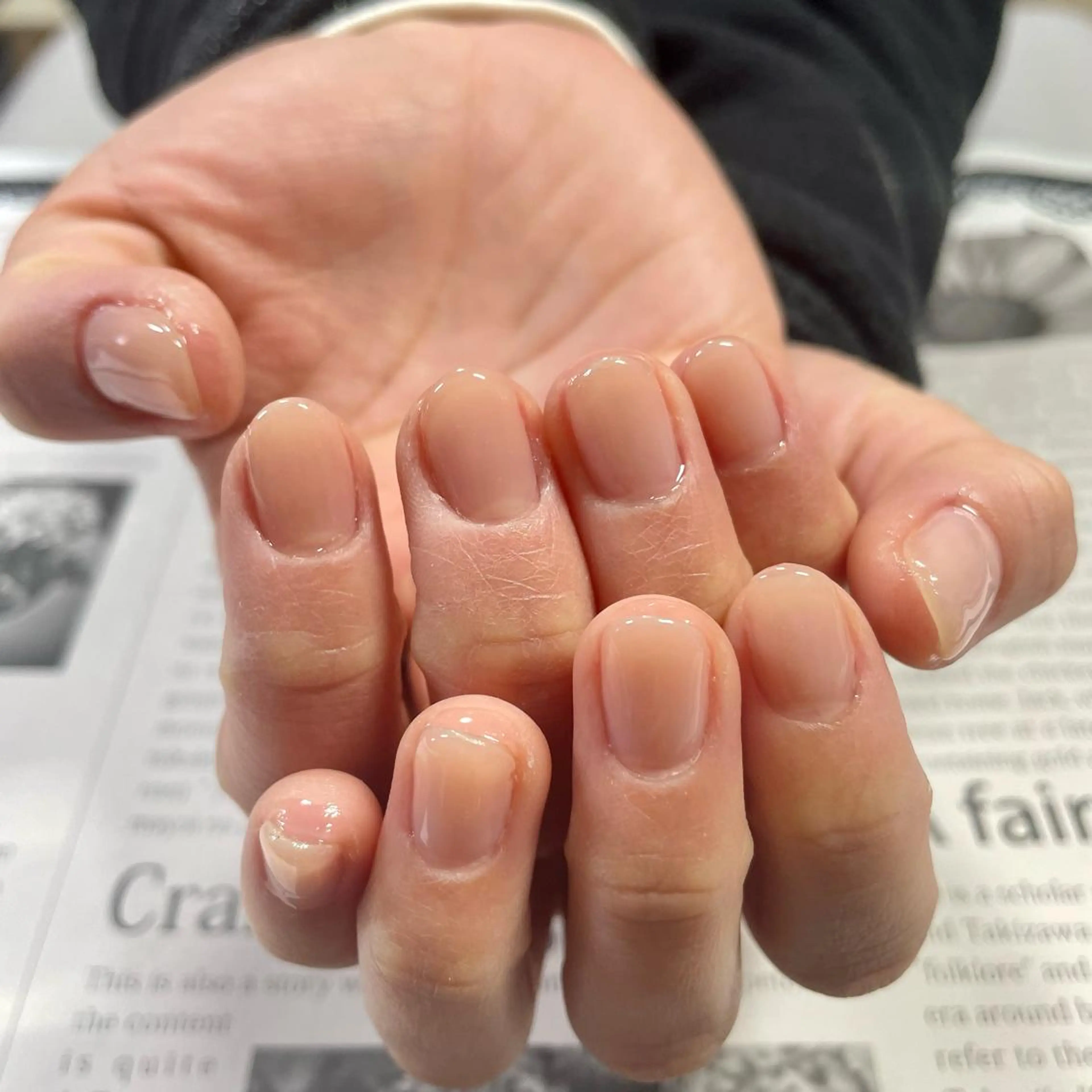 ネイル ワンカラーネイル ハンドケア 奥園 良恵のネイルデザイン