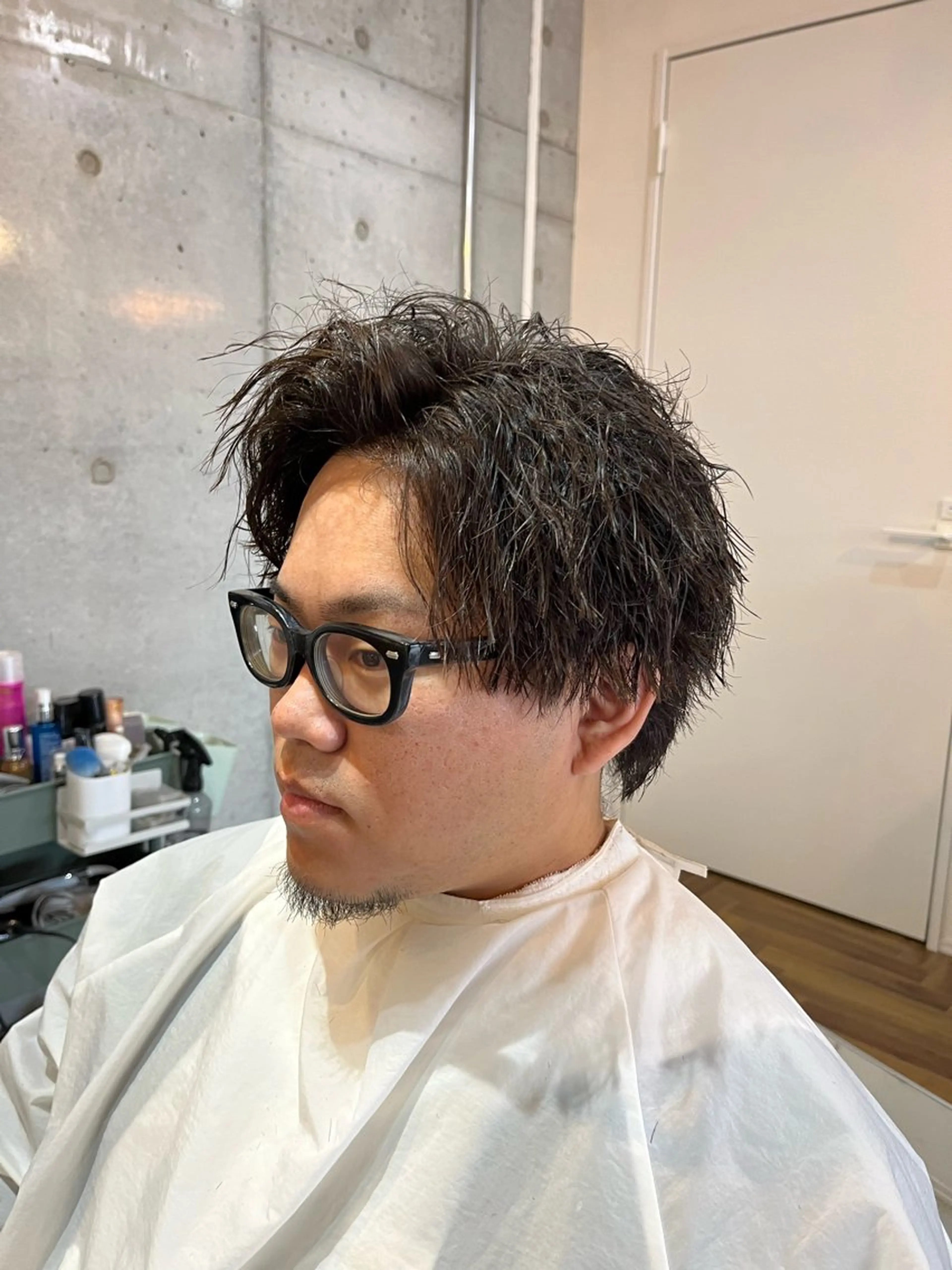 ショート メンズ 博多/ショート/ パーマ/有馬颯汰のヘアスタイル