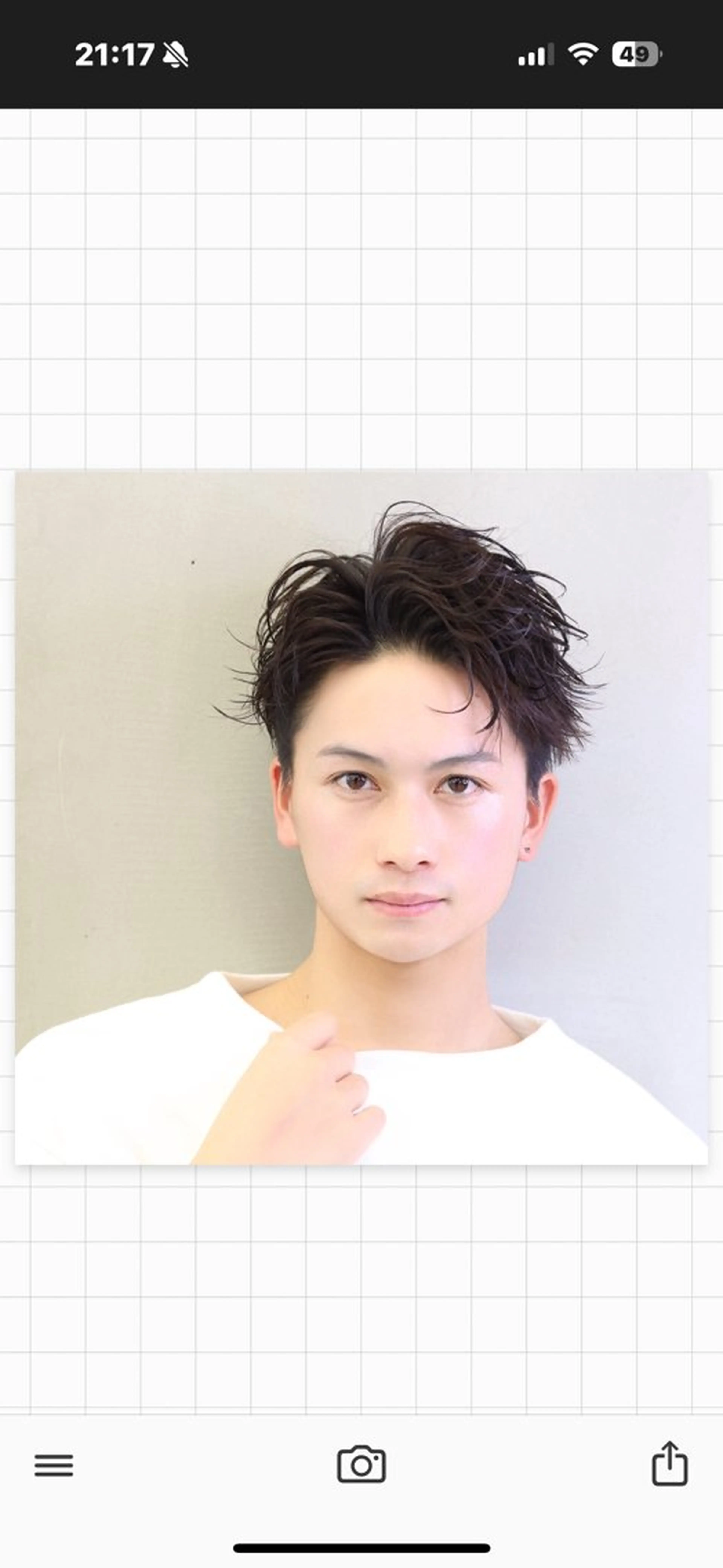 ミディアム パーマ メンズ カット パーマ Lond strada所属・ハクヤ心斎橋 パーマ/縮毛矯正のヘアスタイル