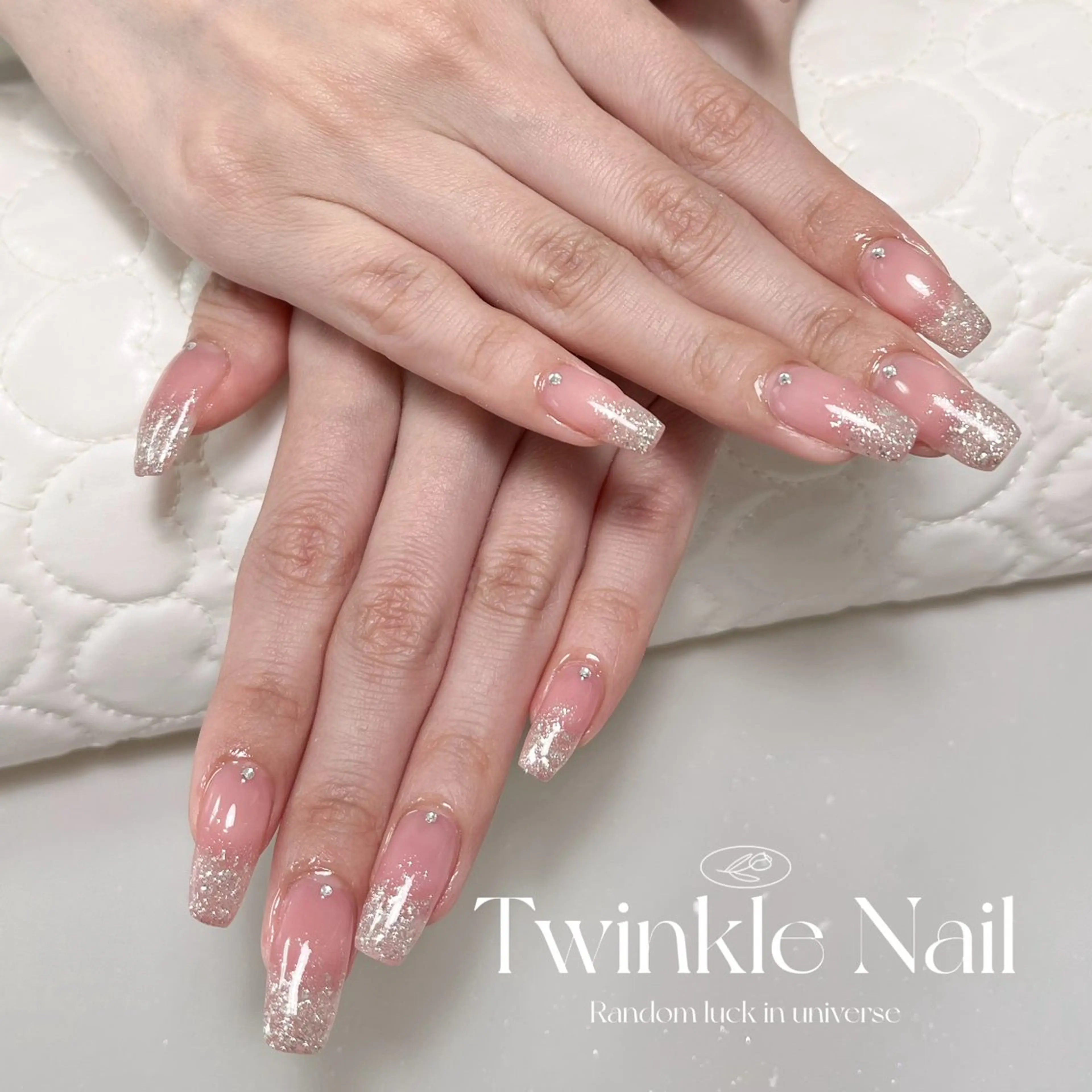 ネイル ラメ(グリッター) ラメグラデーション シンプルネイル Twinkle Nail Kuboのネイルデザイン