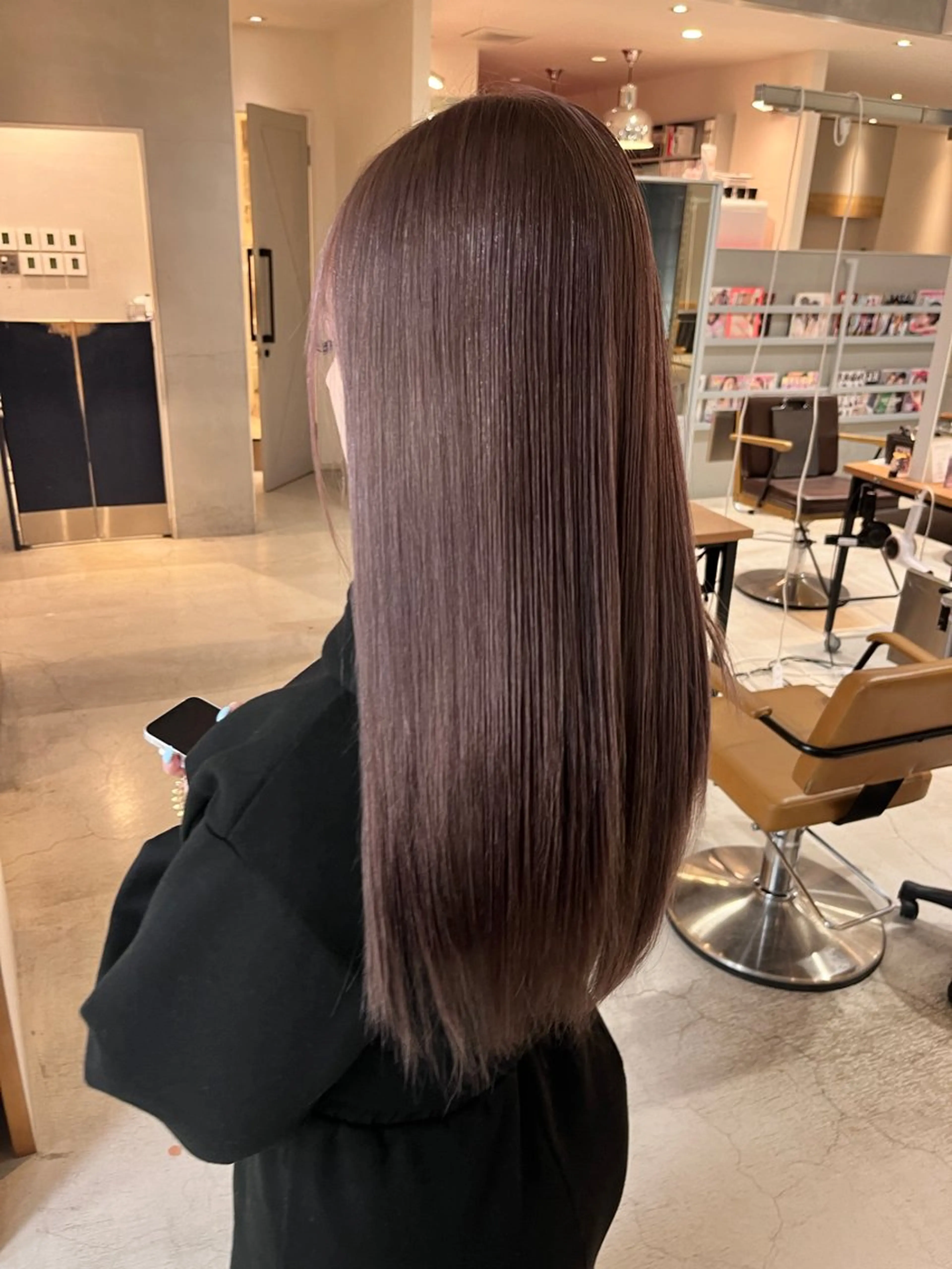 ロング カラー ブリーチ ケアブリーチ ダブルカラー ブリーチなしカラー エクステ ヘアカラー トリートメント nameless髪質 改善ブリーチ心斎橋のヘアスタイル