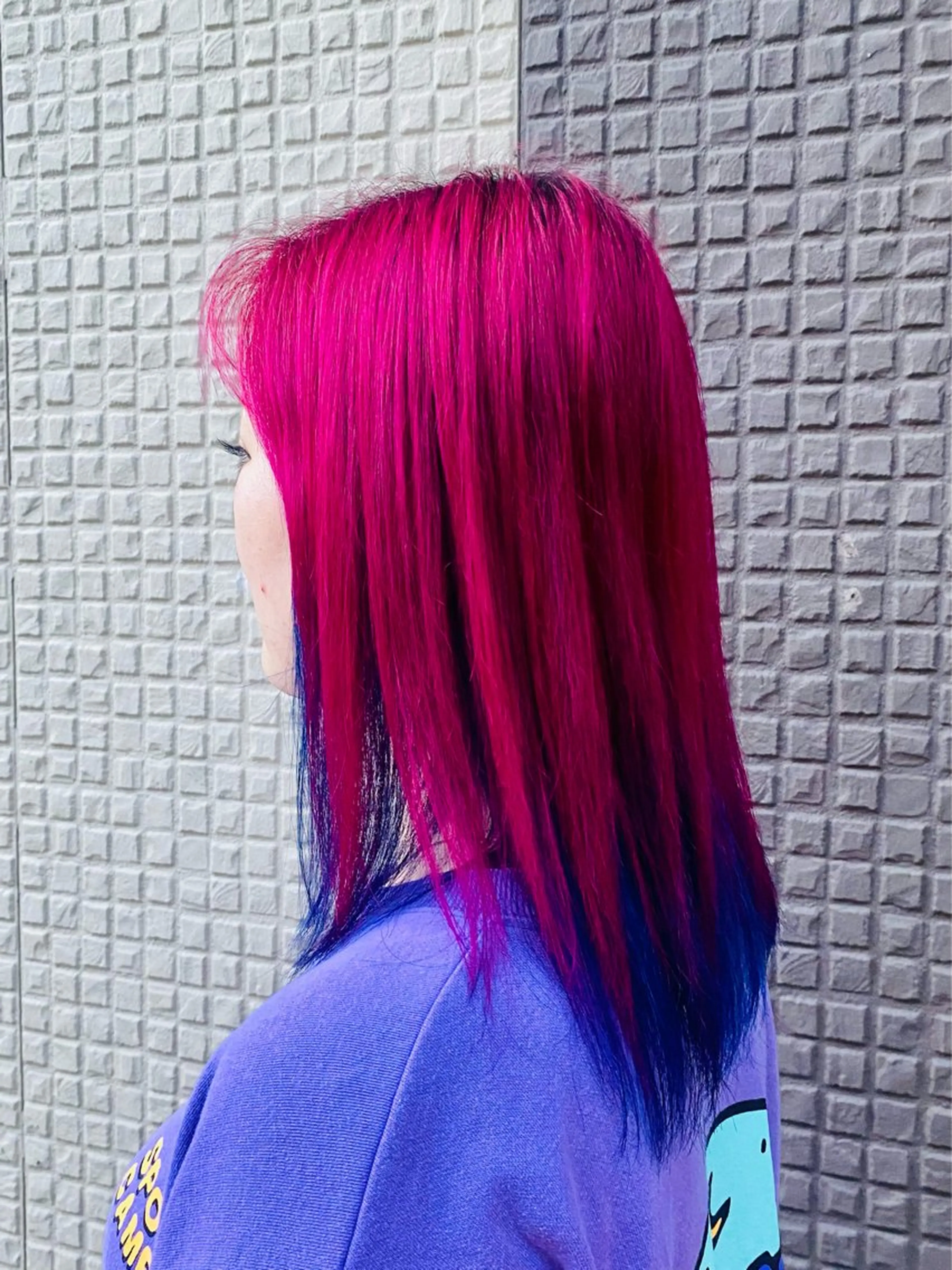 ミディアム カラー ブリーチ ヘアカラー トリートメント Re:berta所属・エリア唯一🌈ᵕ̈* 派手髪モリヤ🌺のヘアスタイル