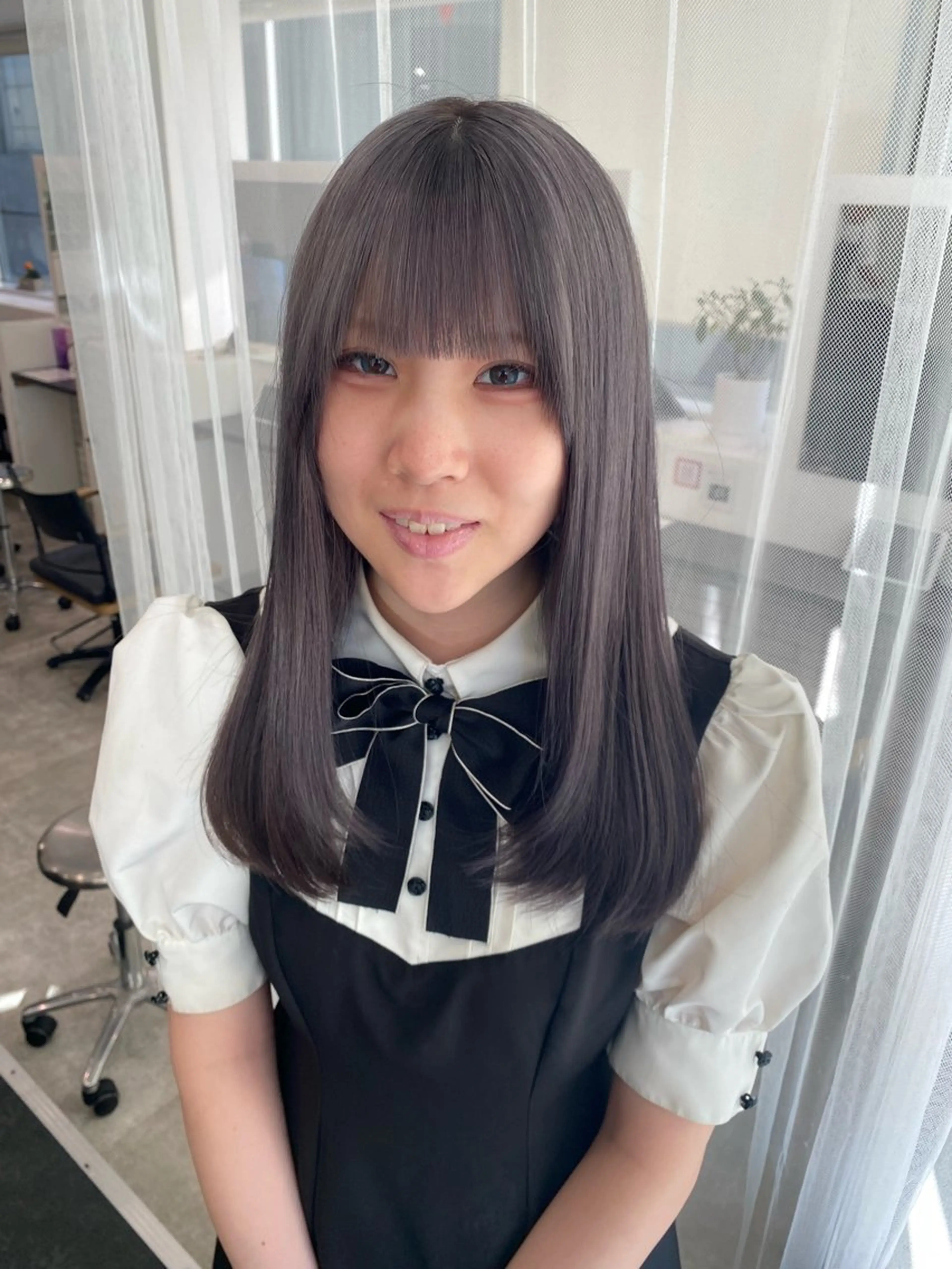 ロング カラー 京都美容師 塩のヘアスタイル