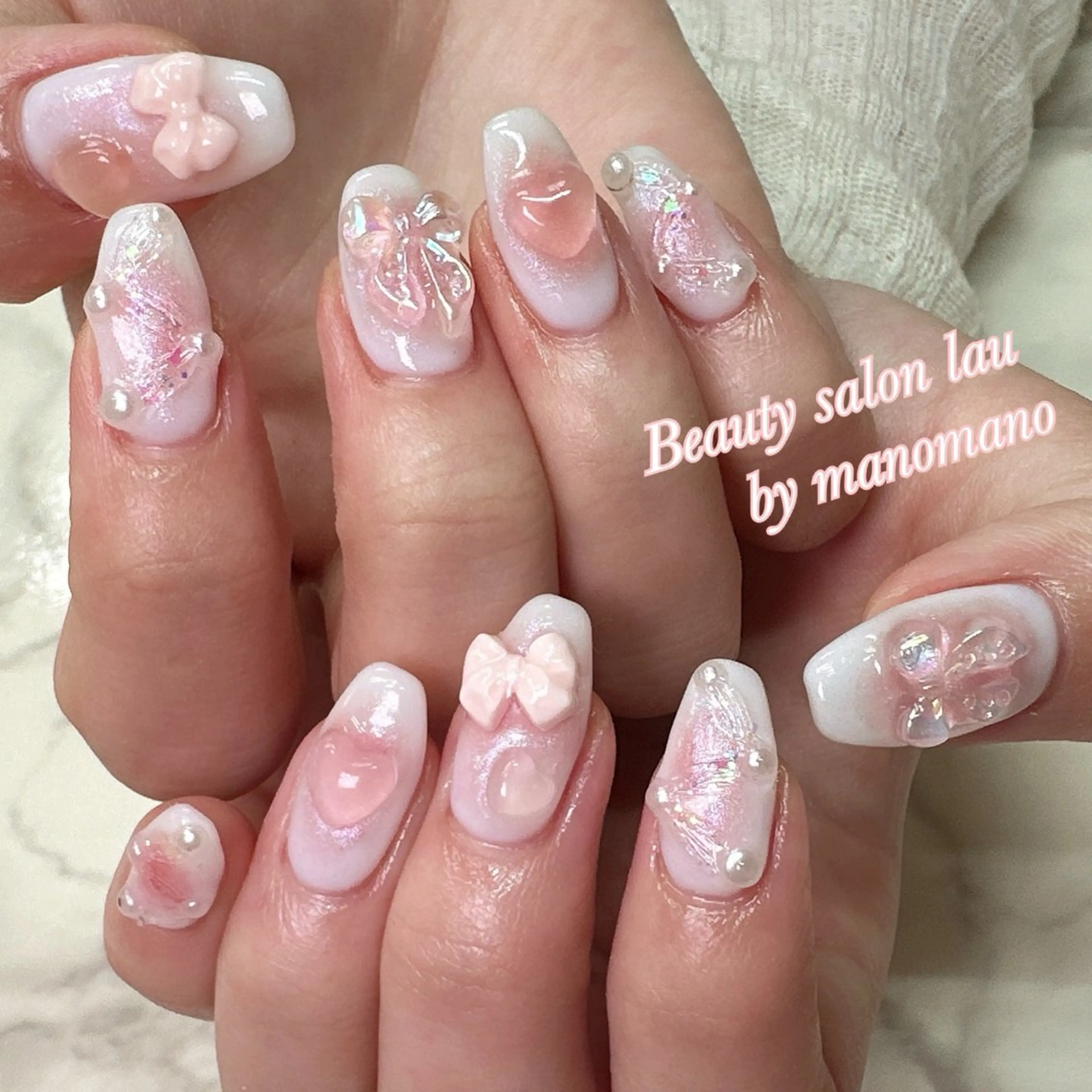 ネイル ハンドネイル ラウバイマノマノ なかざとのネイルデザイン